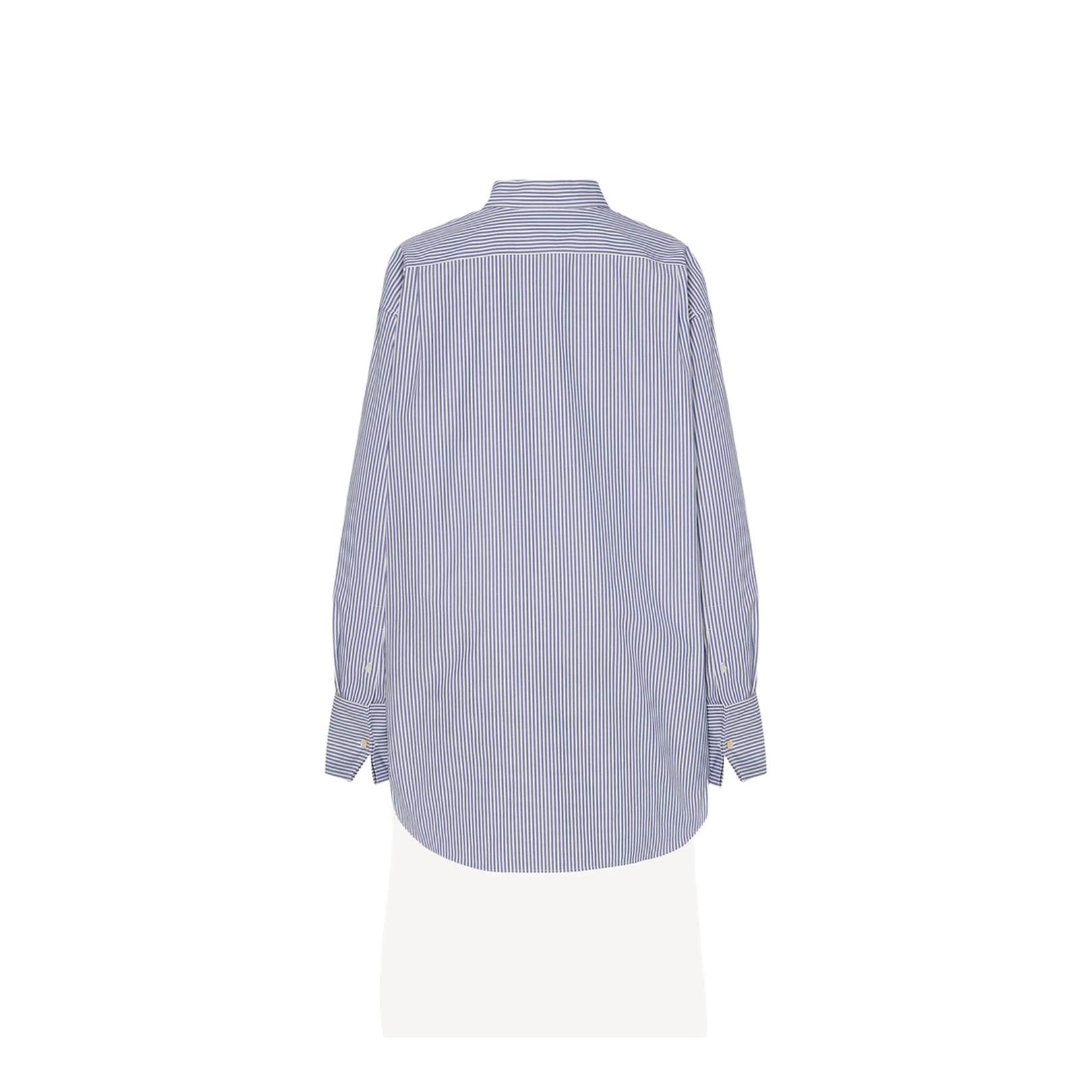Oversized Shirt in Striped Poplin