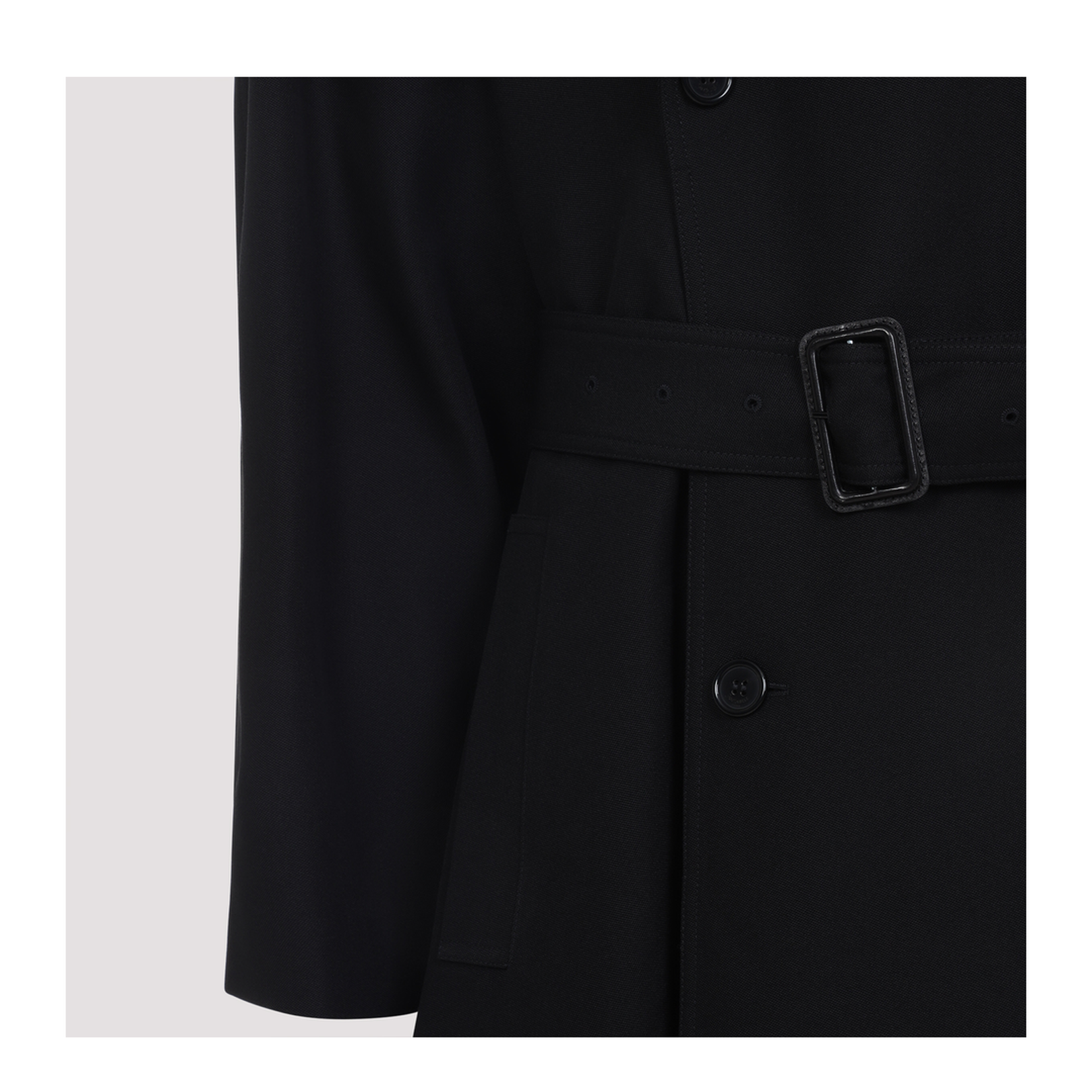 Long Coat in Grain de Poudre