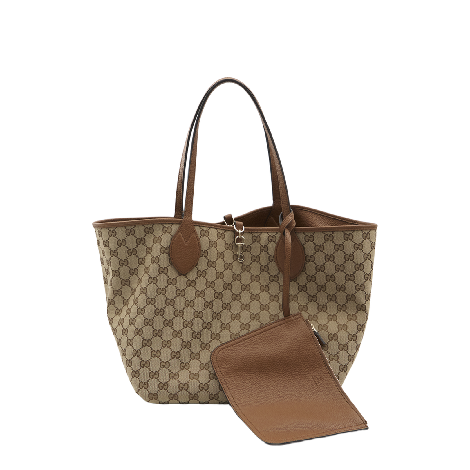 Totissima Large Leather Tote Bags - Brown