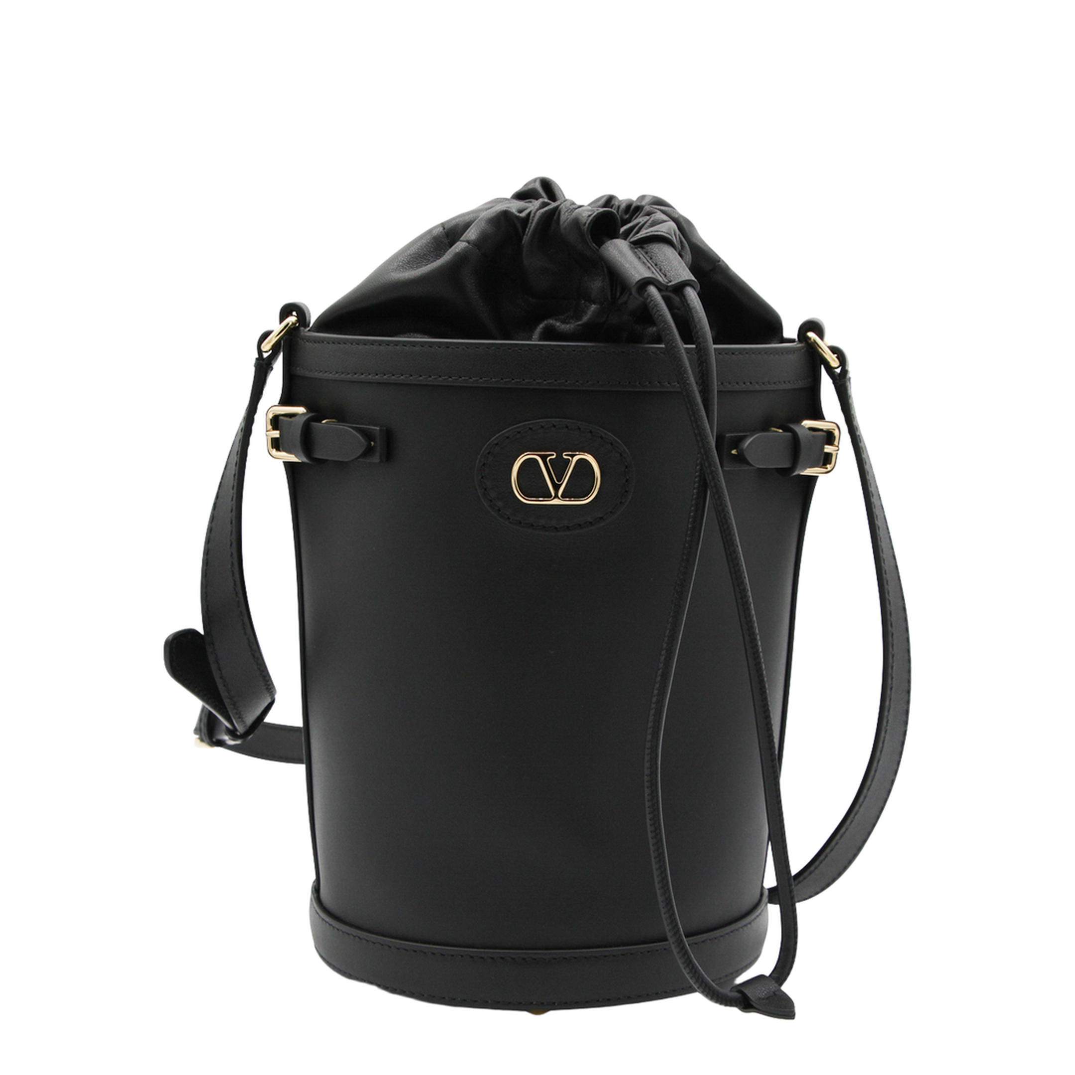 Antibes Bucket Bag Medium Leather - Black