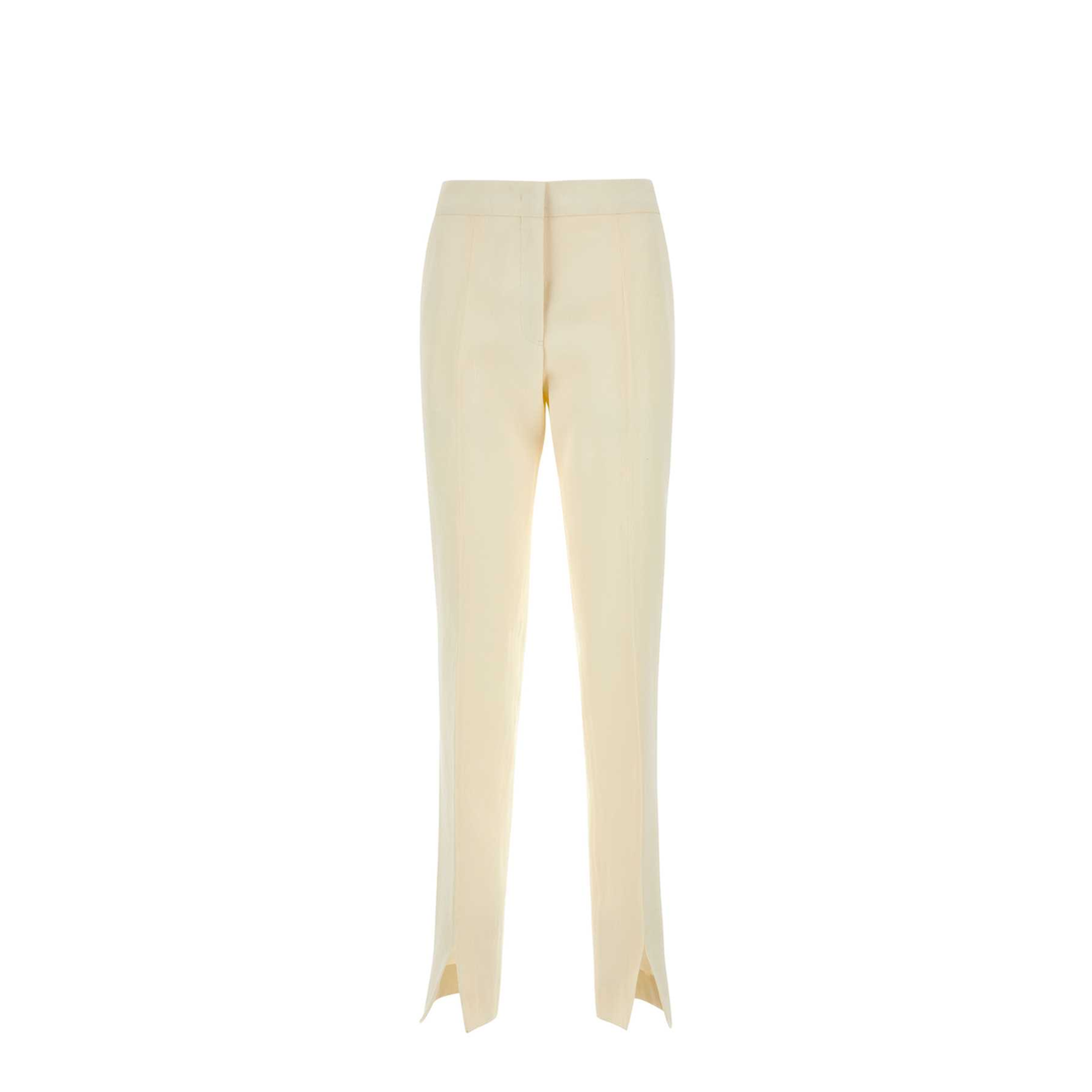 Luxury Fashion Ivory Viscose Blend Pant