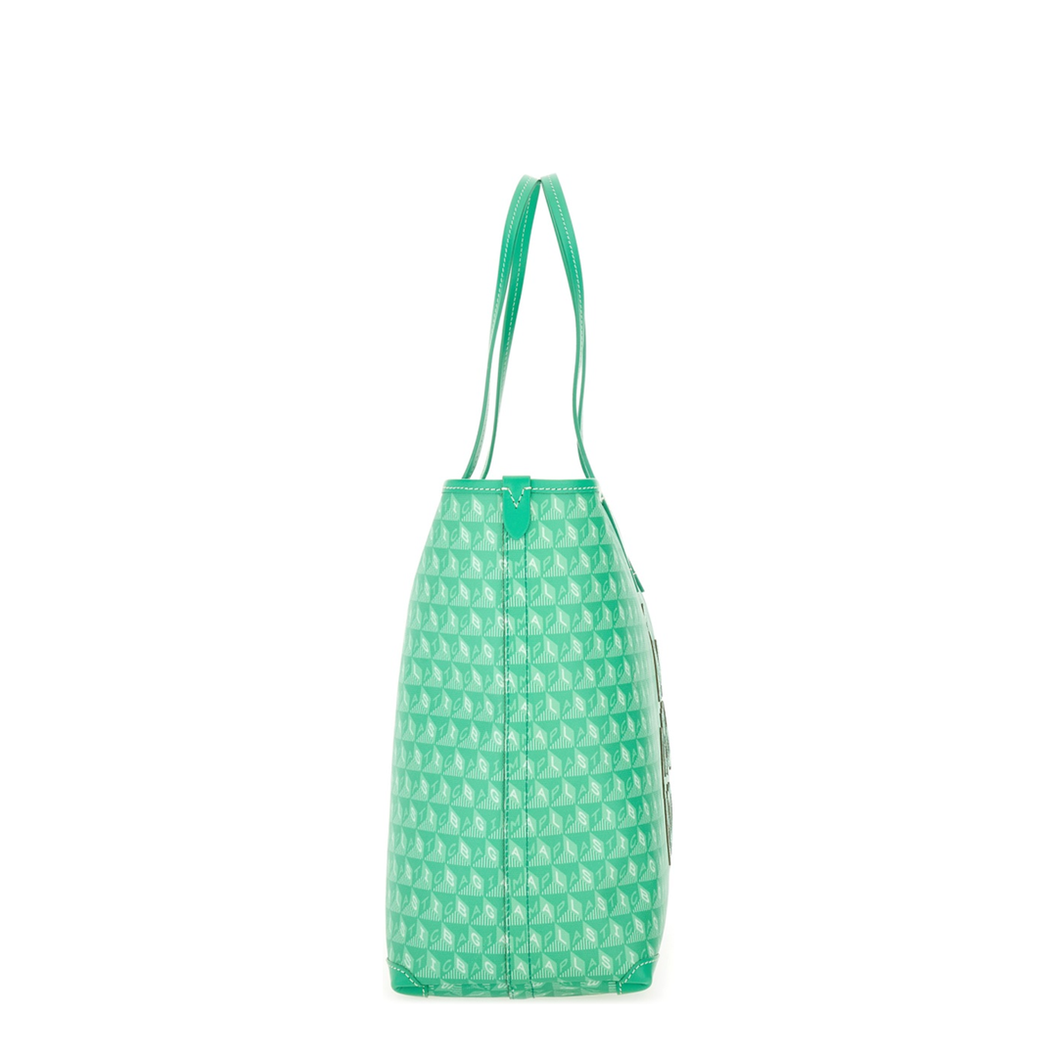 Tote Bag with I Am a Plastic Bag Pattern
