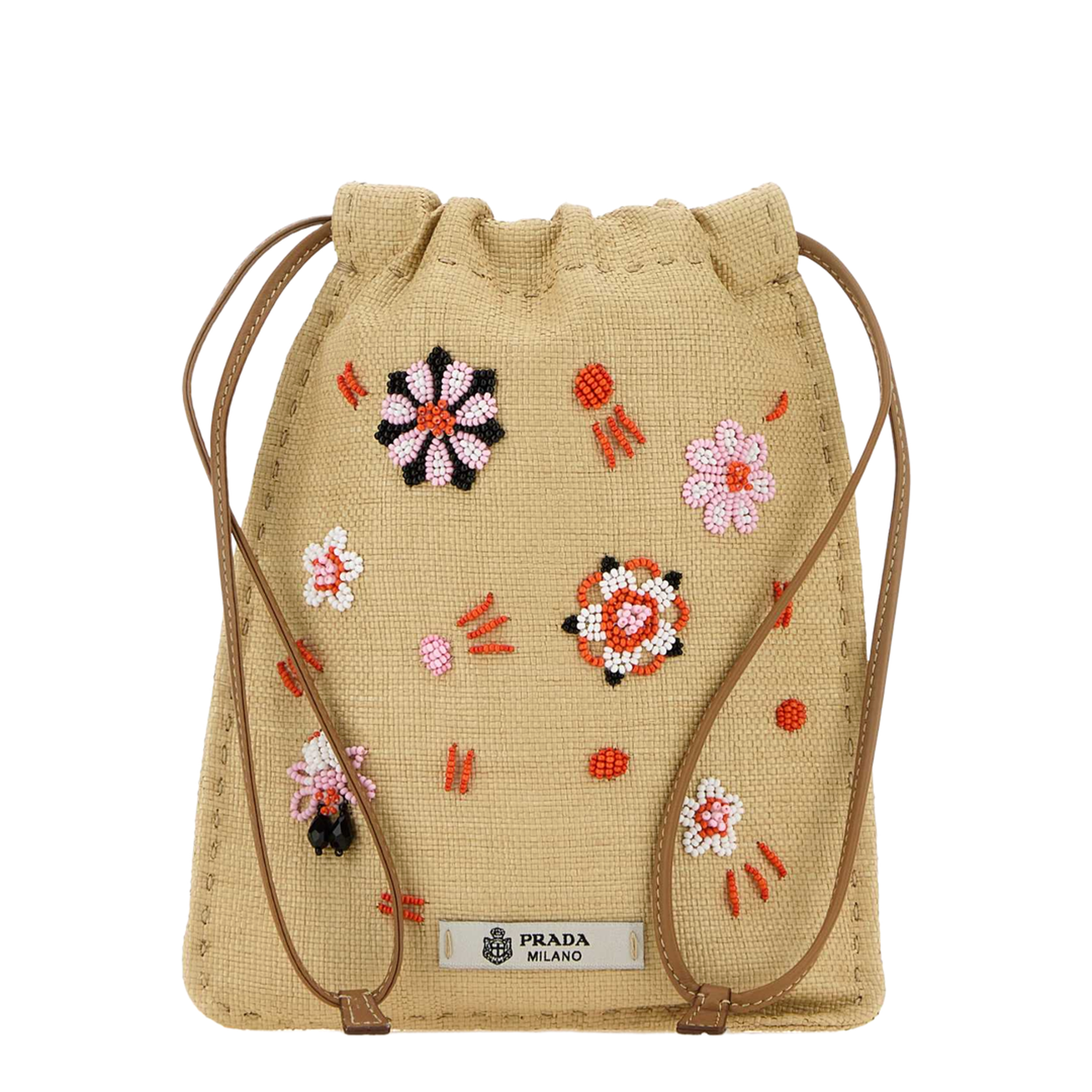 MAYFEYR - Prada - Beige Canvas Phone Holder - 1ZT92F2ZPBF0B67