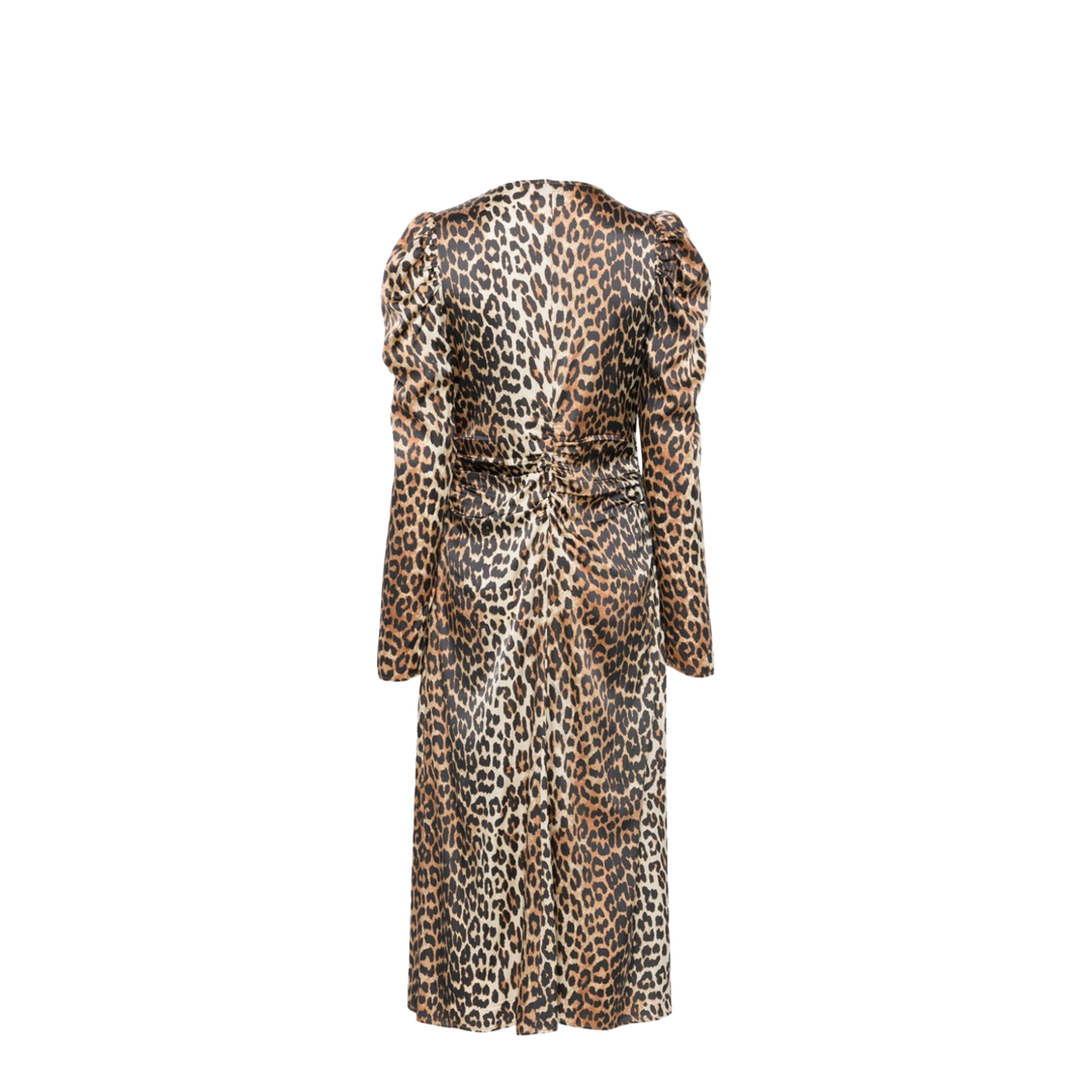 Midi Dress with Animal Print