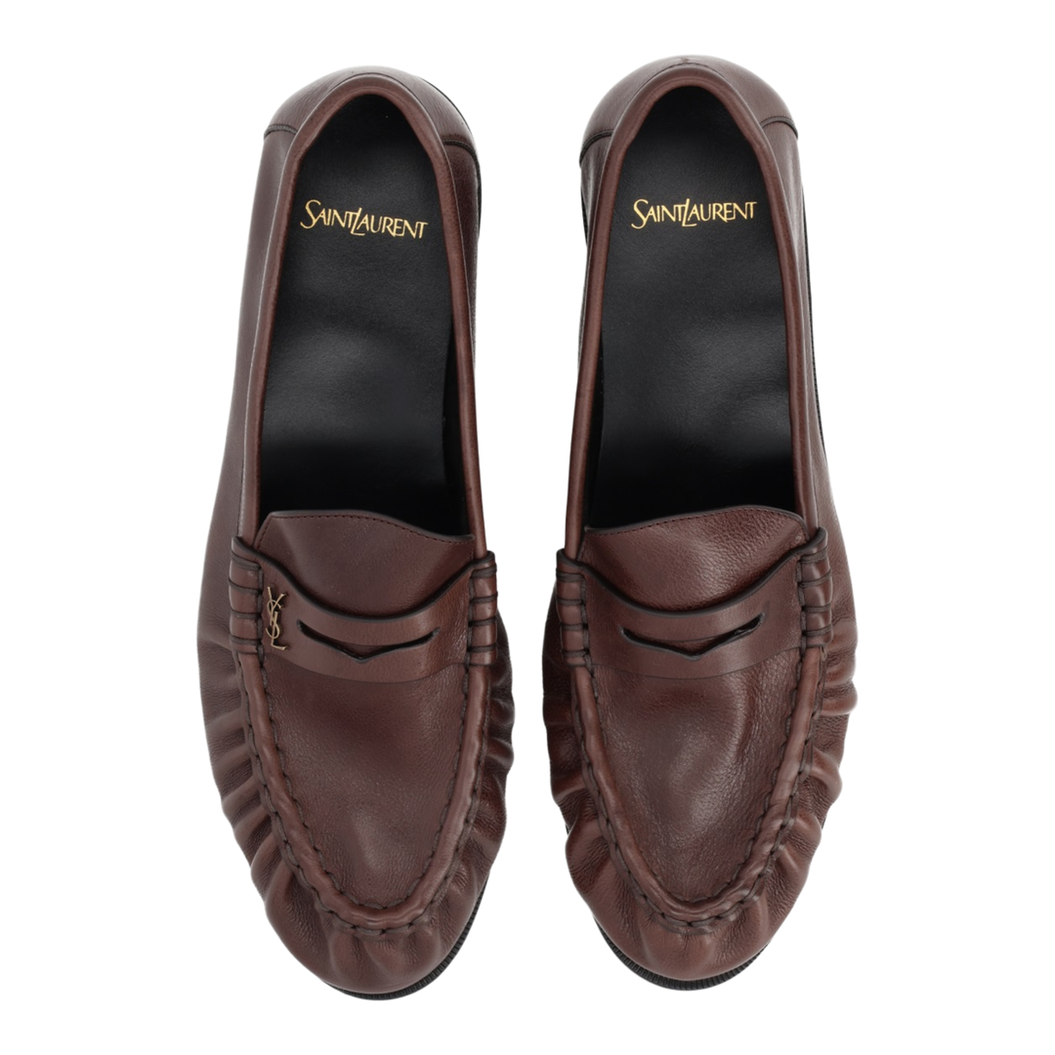 MAYFEYR - Saint Laurent - Loafer Supple In Matte Leather In Brown - 83947125VAA2128
