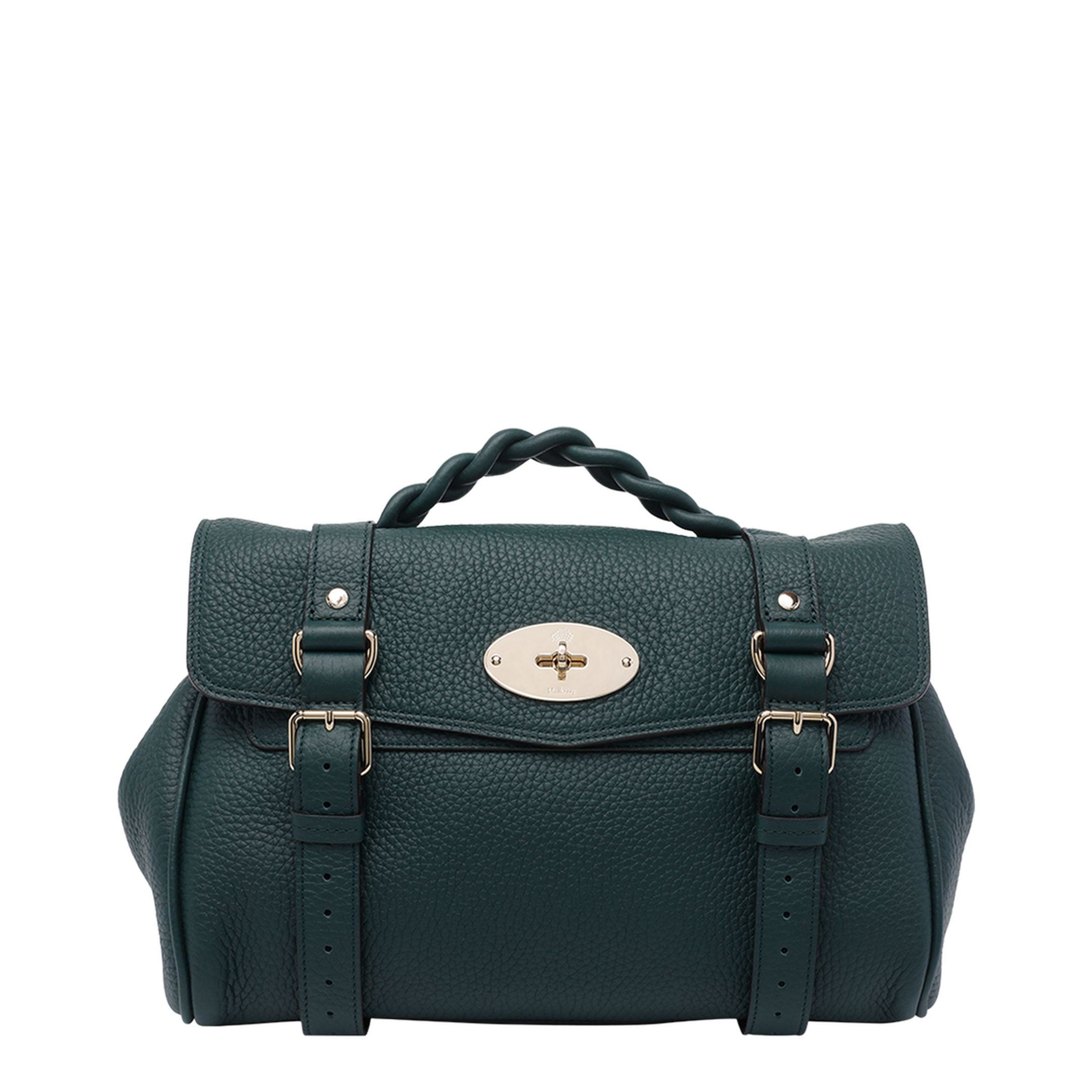 Alexa Heavy Leather Handbag - Green