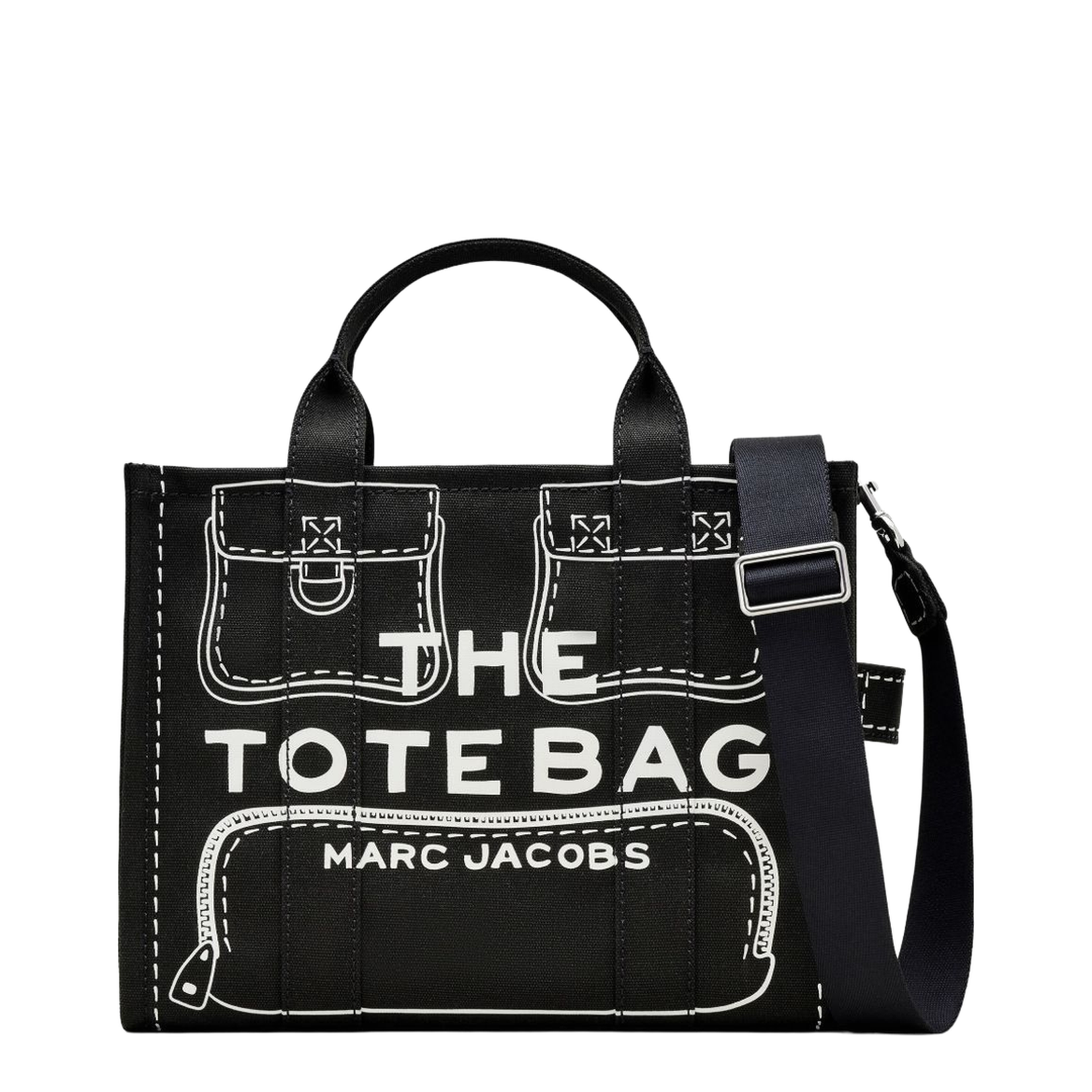 Trompe L'Oeil Cargo Canvas Medium Tote Bag