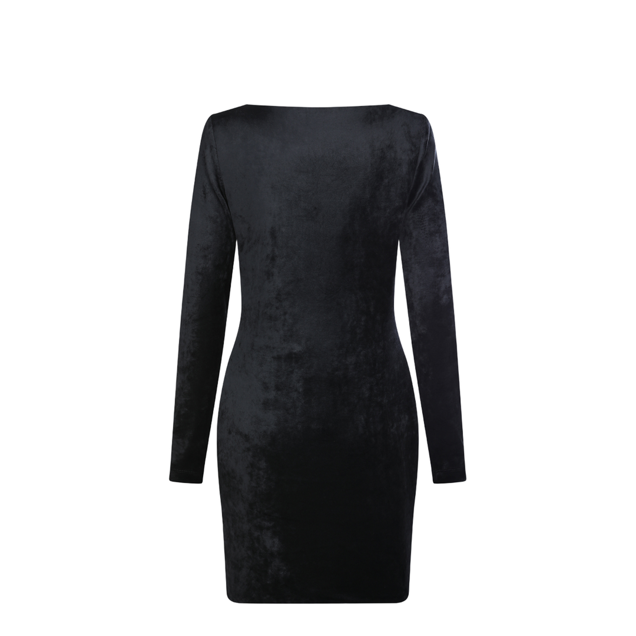 Sweetheart Neckline Dress In Velvet Jersey