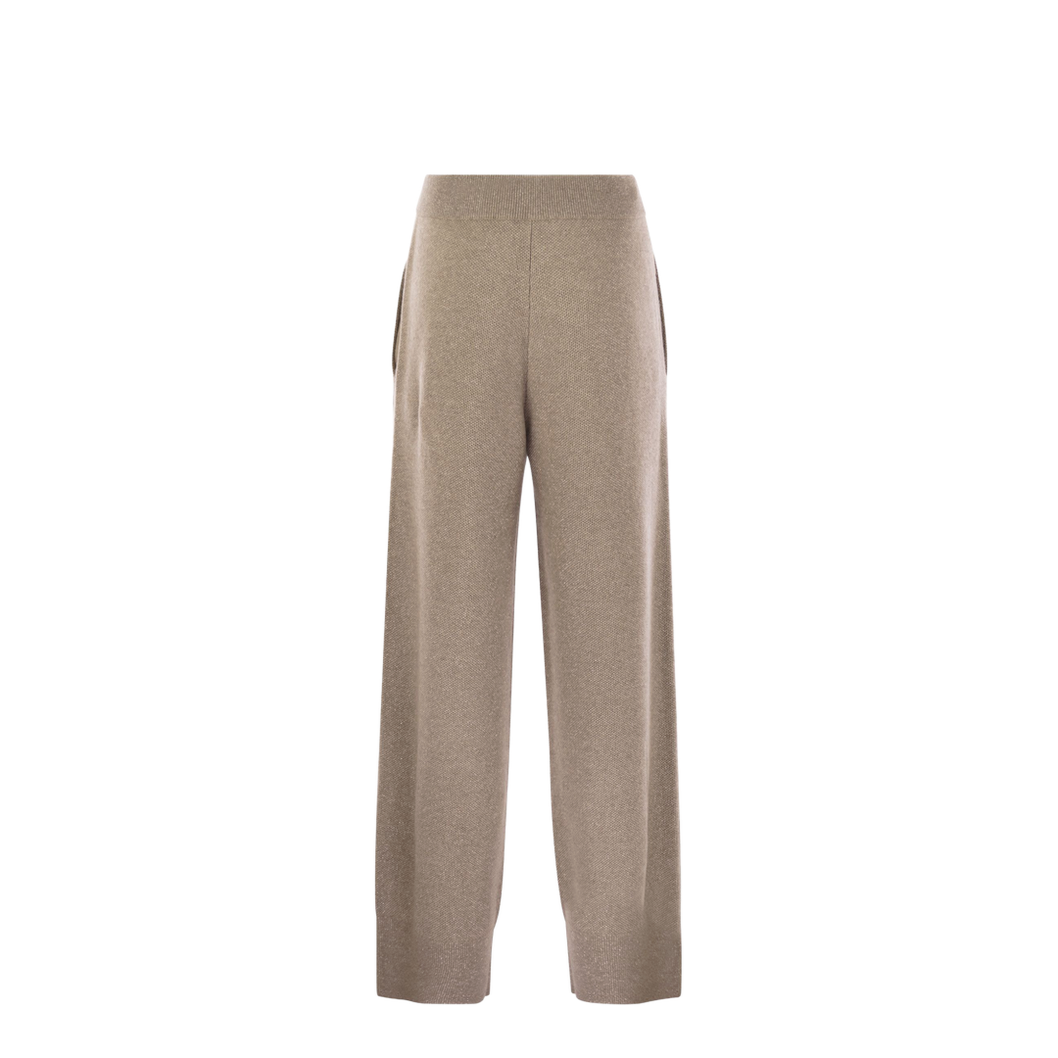 English Rib Cashmere and Viscose Knit Trousers