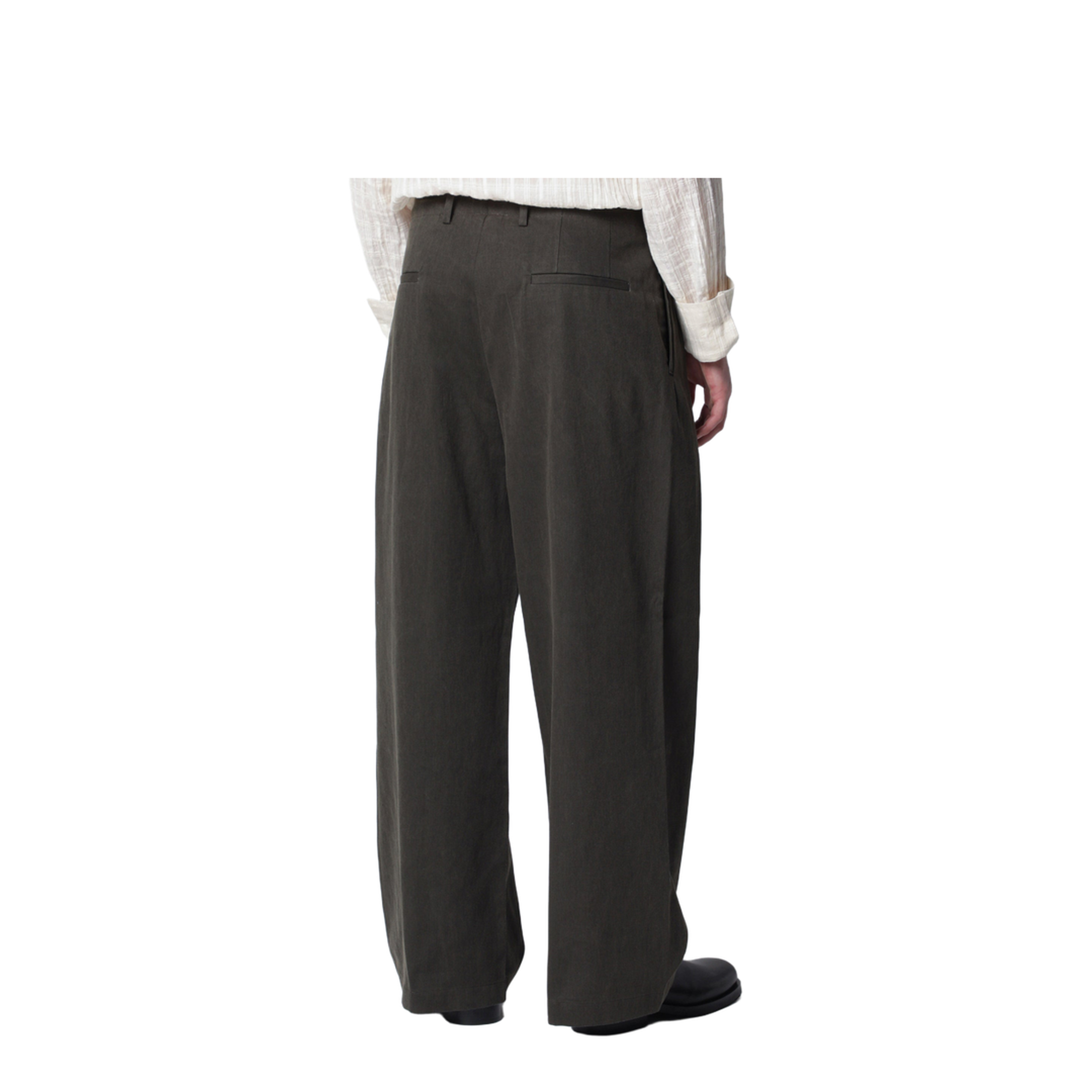 MAYFEYR - Our Legacy - Bridge Trousers In Antique Mud-Colored Coated Cotton - M2264BAMPLAM