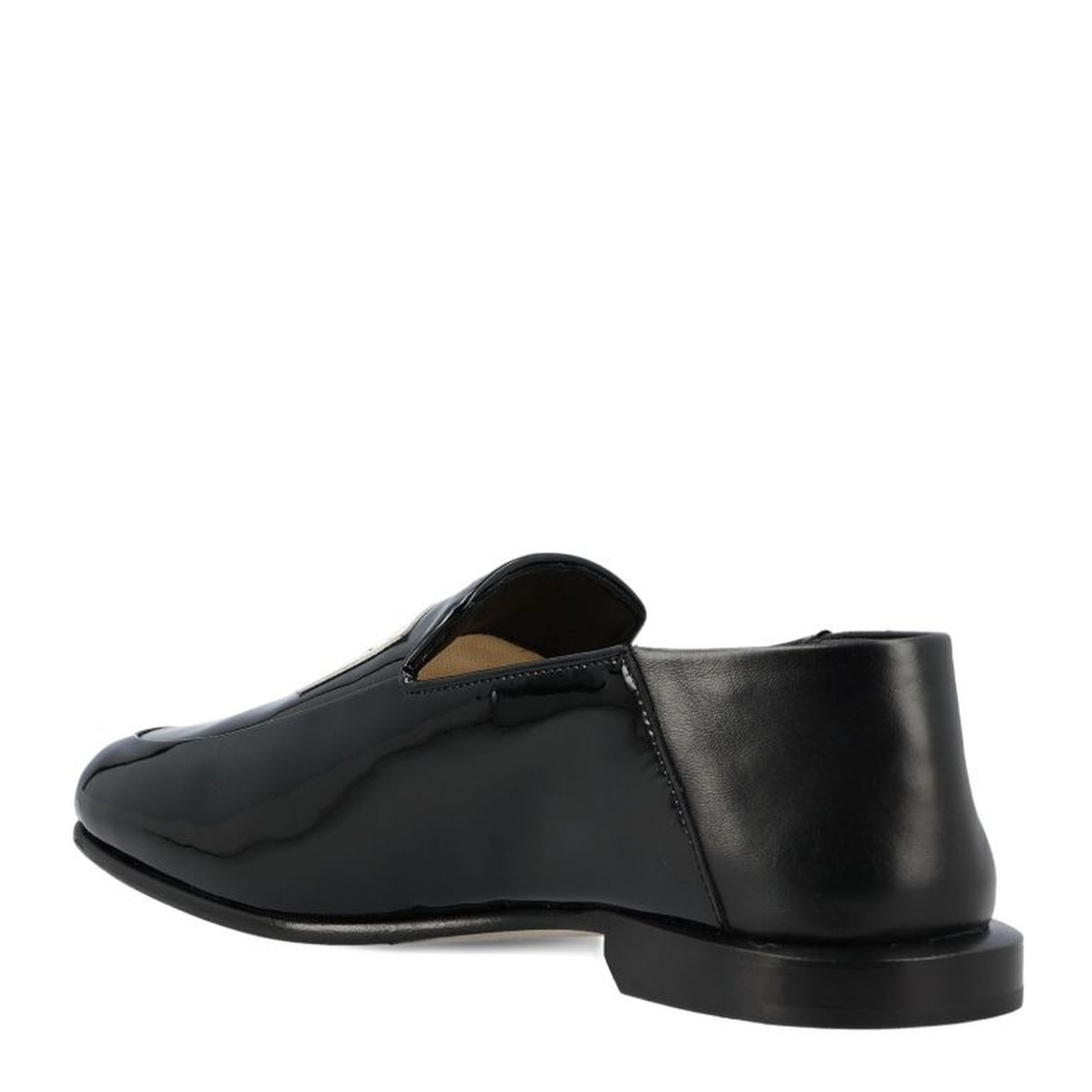 Label Leather Loafers