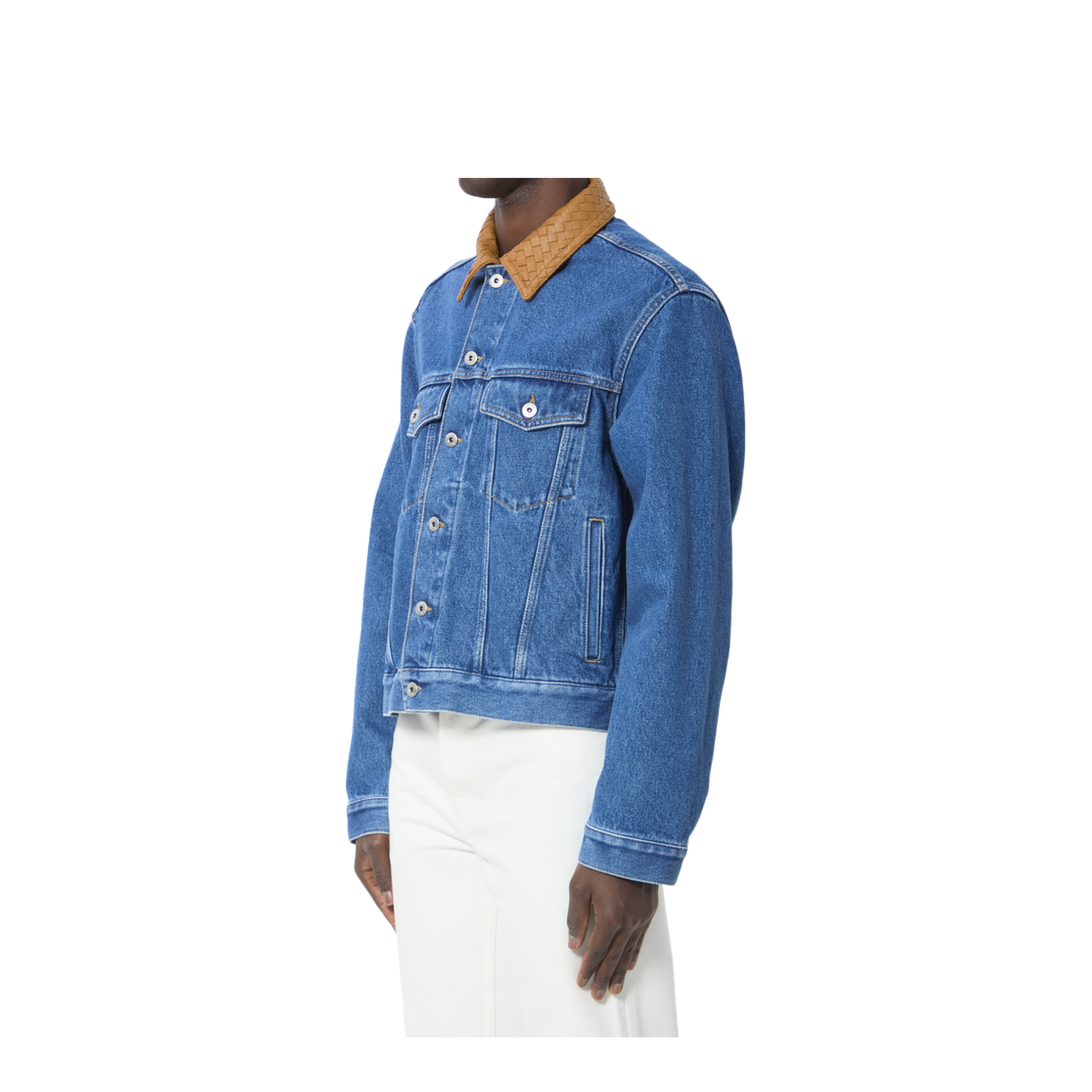 MAYFEYR - Bottega Veneta - Medium Indigo Wash Denim Jacket - 862600V69P04300