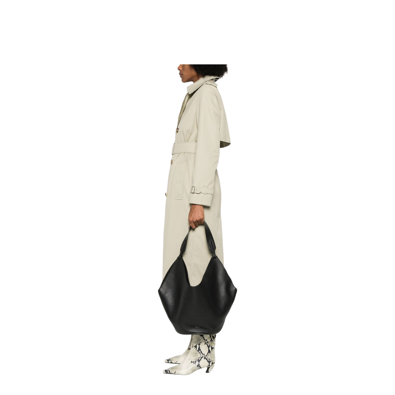 Lotus Medium Leather Shoulder Bag