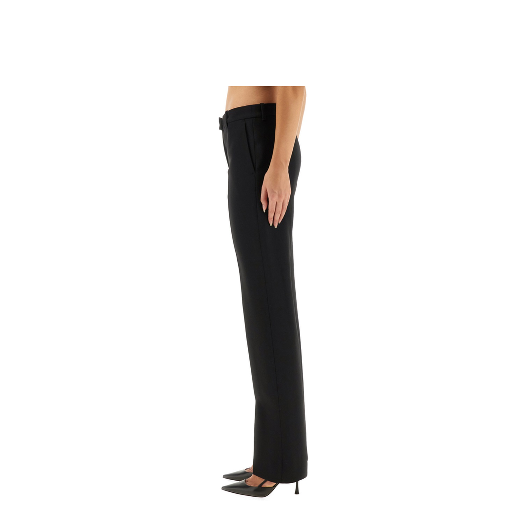Wool Gabardine Tailored Pants