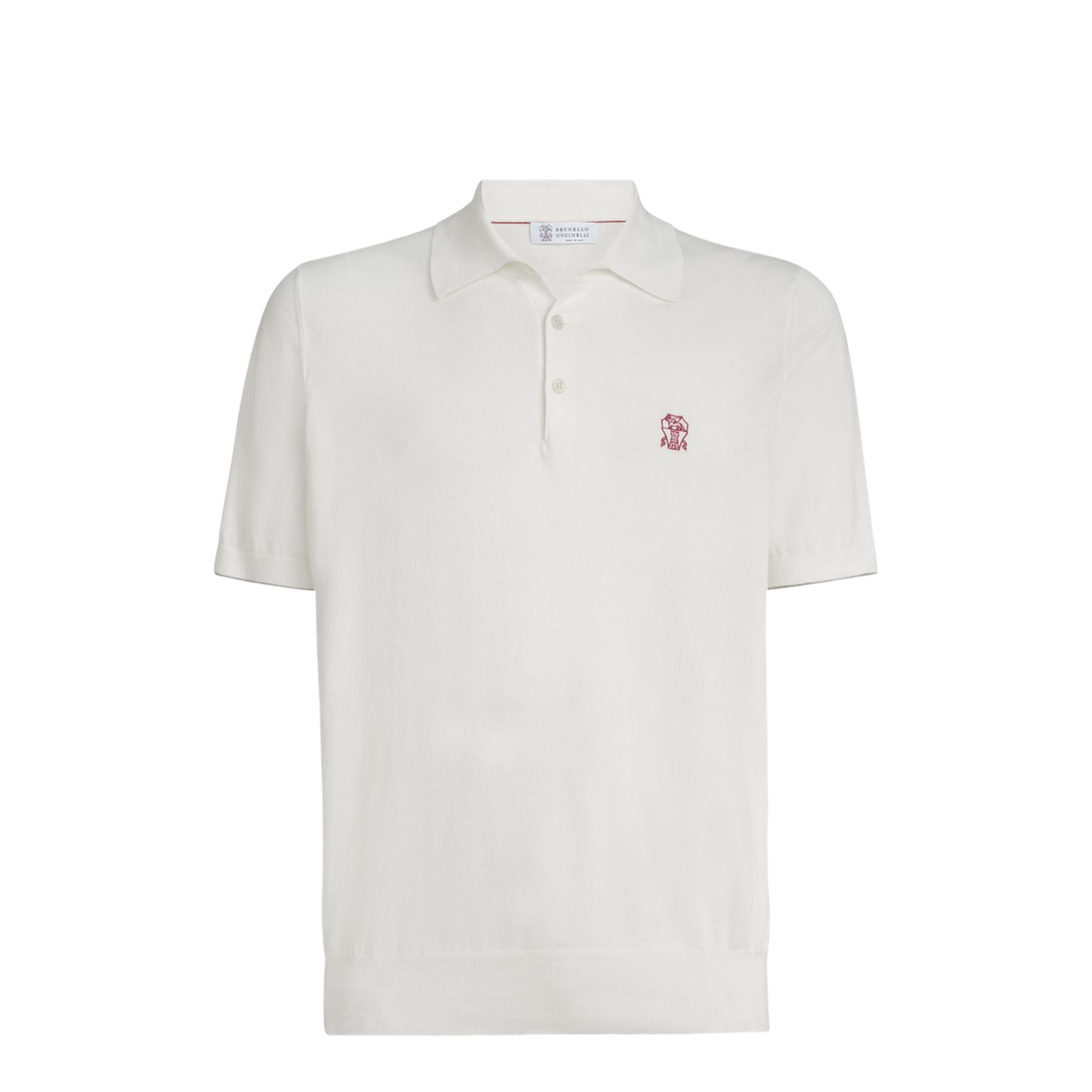 Polo Shirt Cotton Knit White