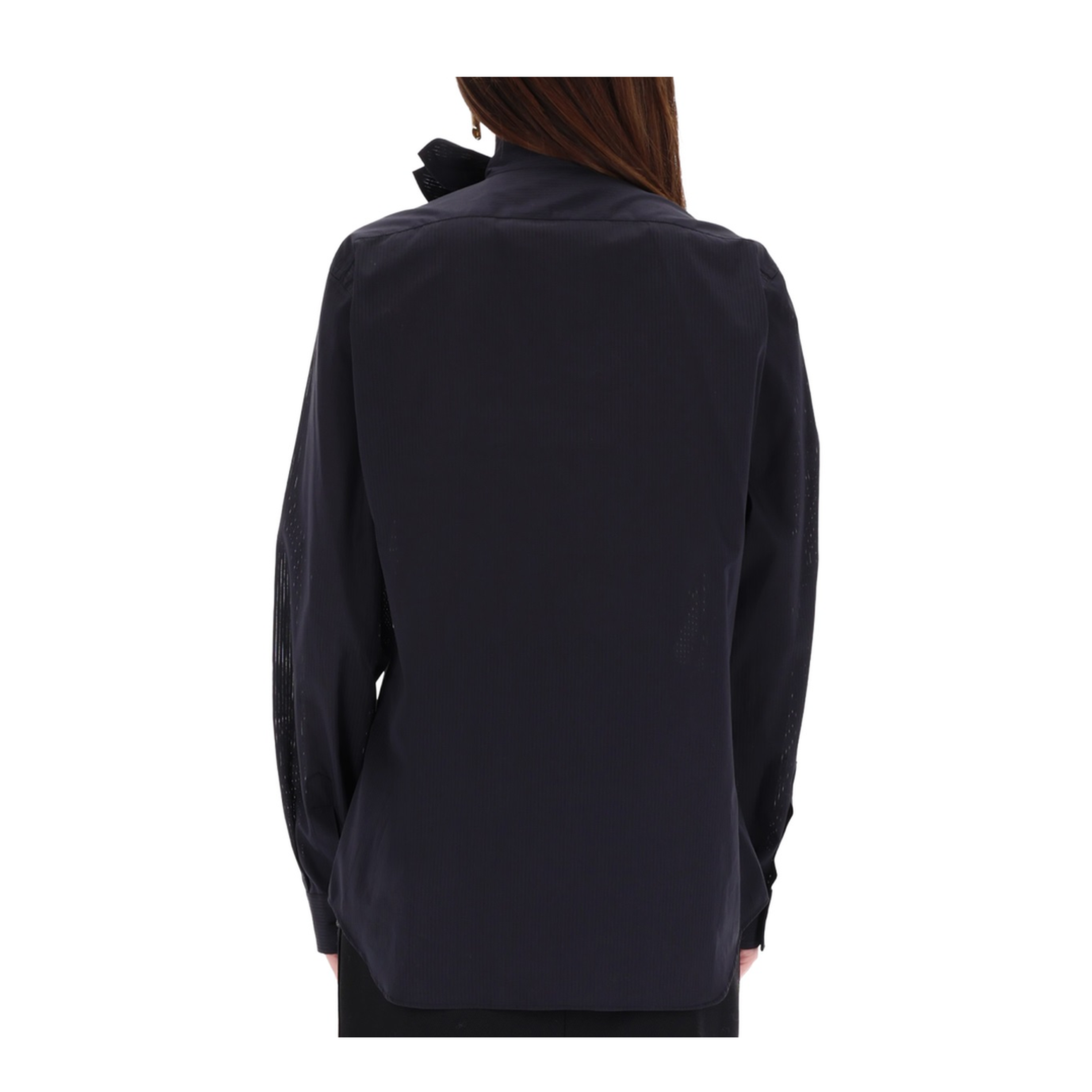 Cotton Poplin Jacquard Shirt