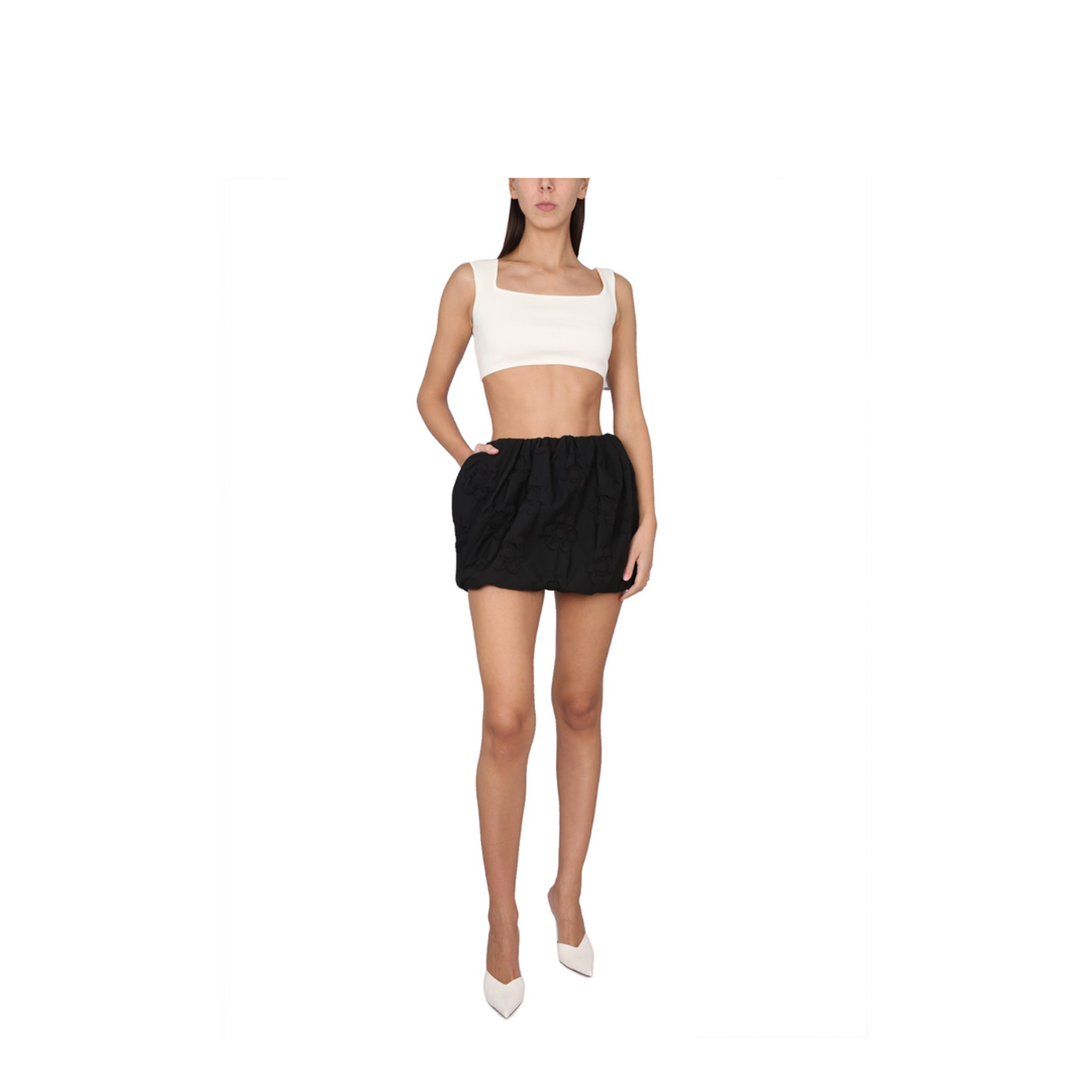 Skirt with Floral Pattern