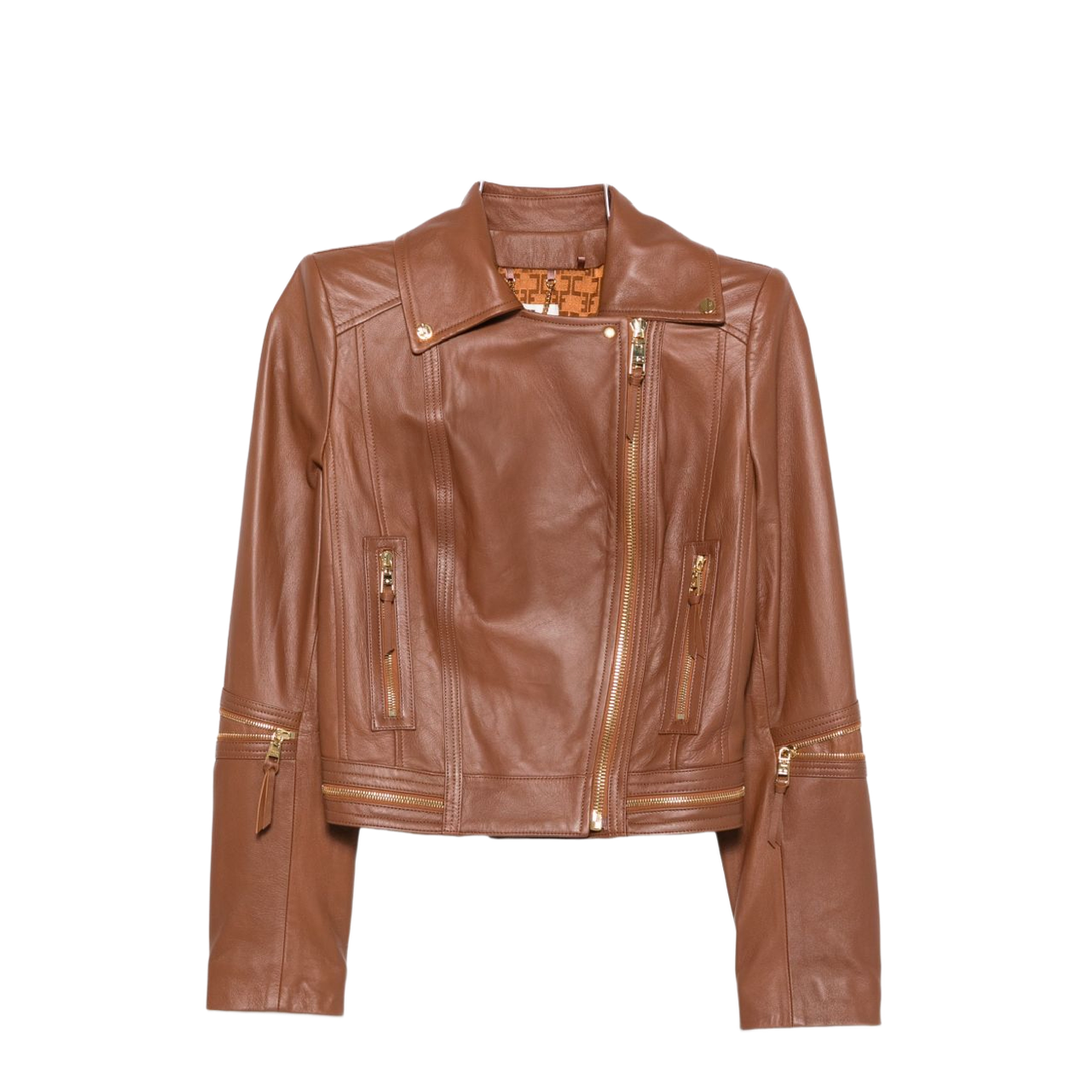 MAYFEYR - Elisabetta Franchi - Jackets Brown - GD01Z66E2FK3