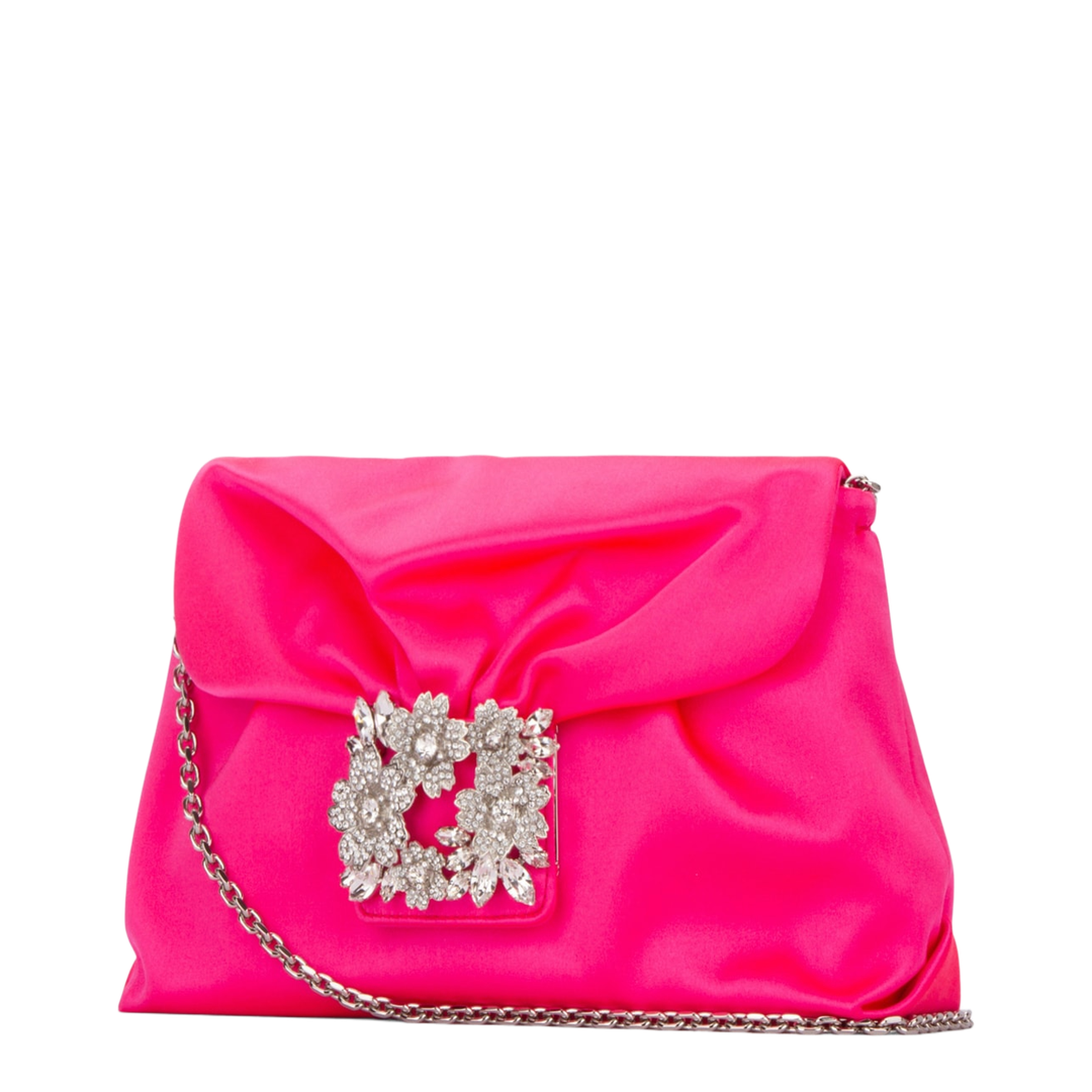 Crystal Buckle Clutch Bag