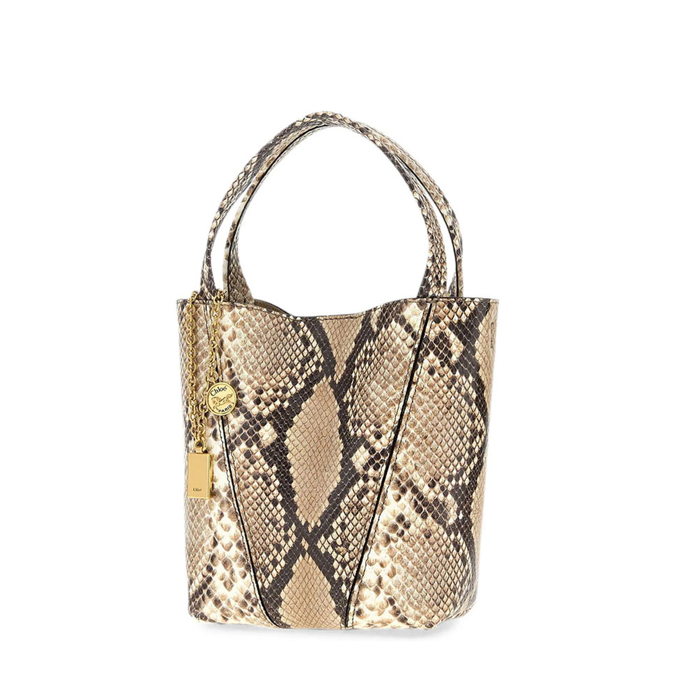 MAYFEYR - Chloè - Small Spin Tote Bag In Python-Effect Leather - CH26AS812S7624F