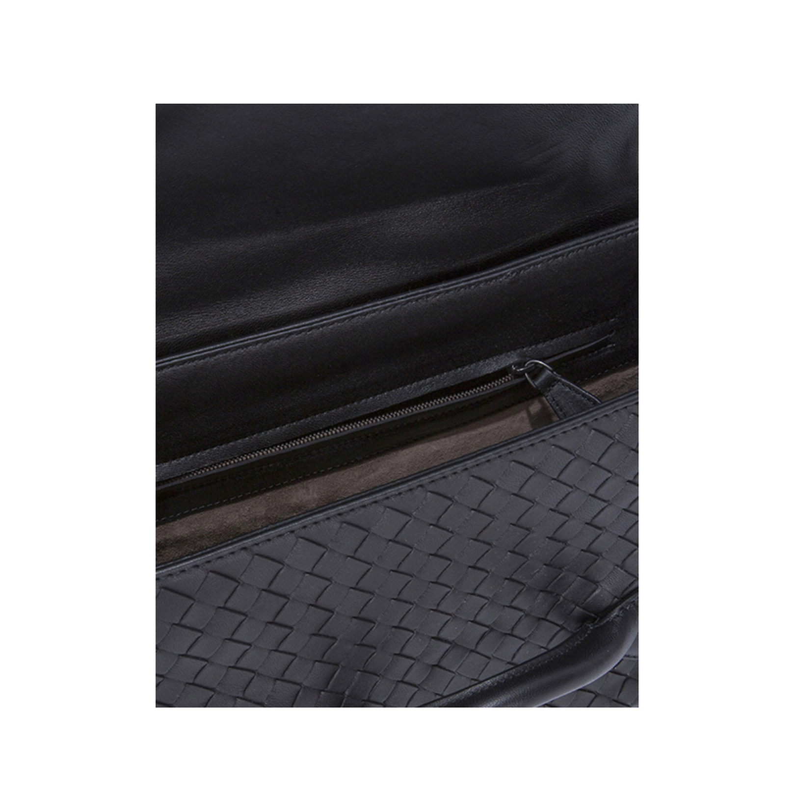 Intrecciato Leather Shoulder Bags - Black