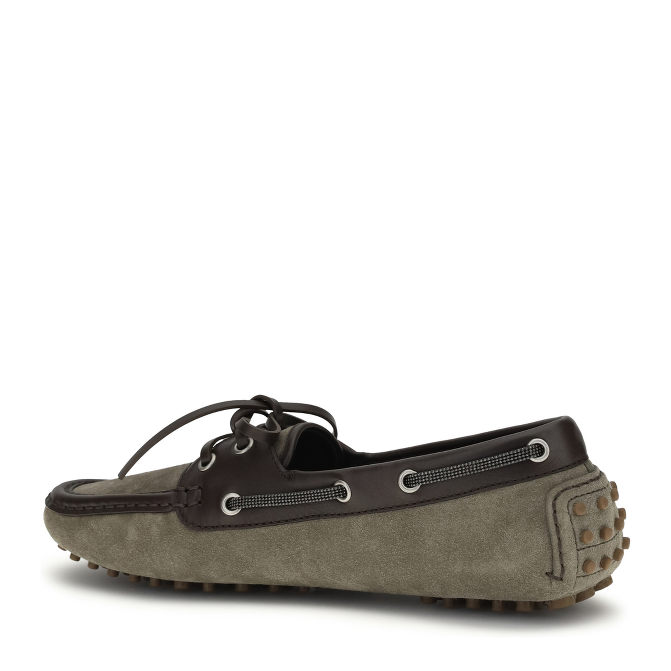 MAYFEYR - Brunello Cucinelli - Lace-Up Suede Loafers - MZSFG3200
