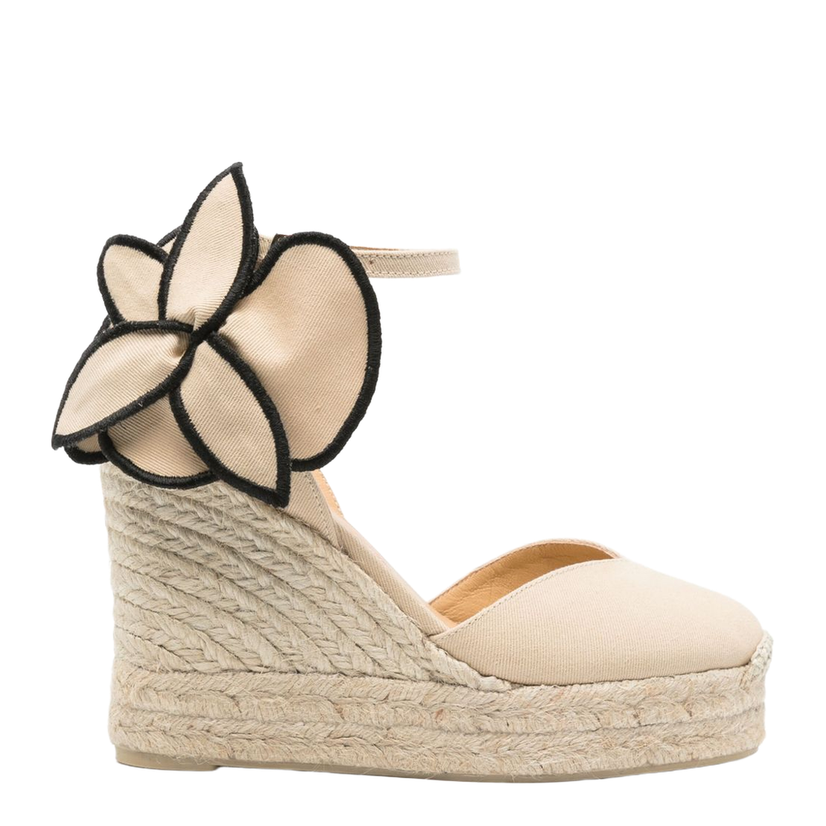 Coco Cotton Espadrilles Sandal in Beige