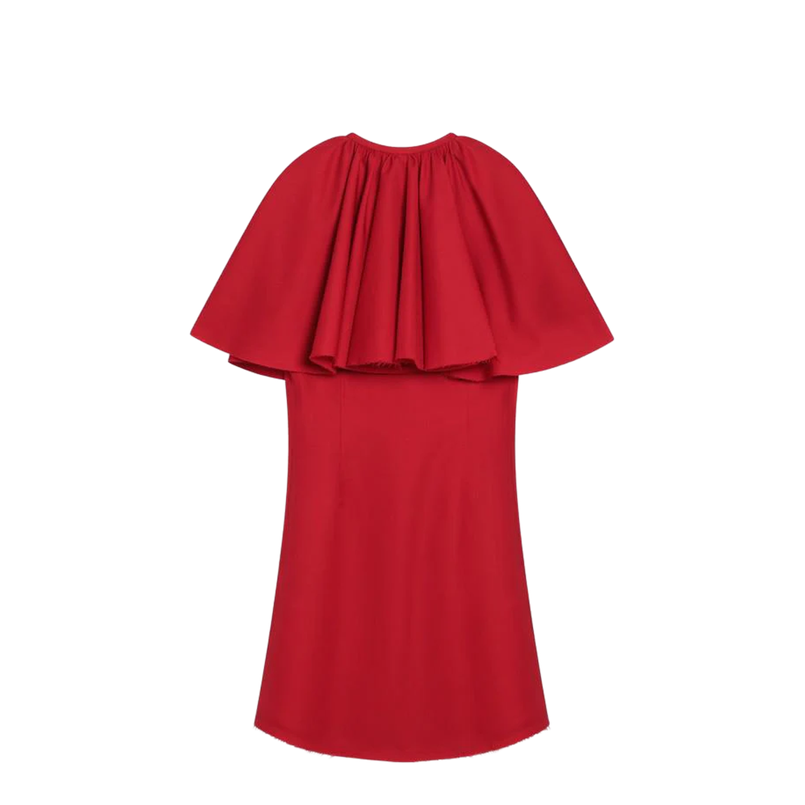 Mini Draped Wool Dress