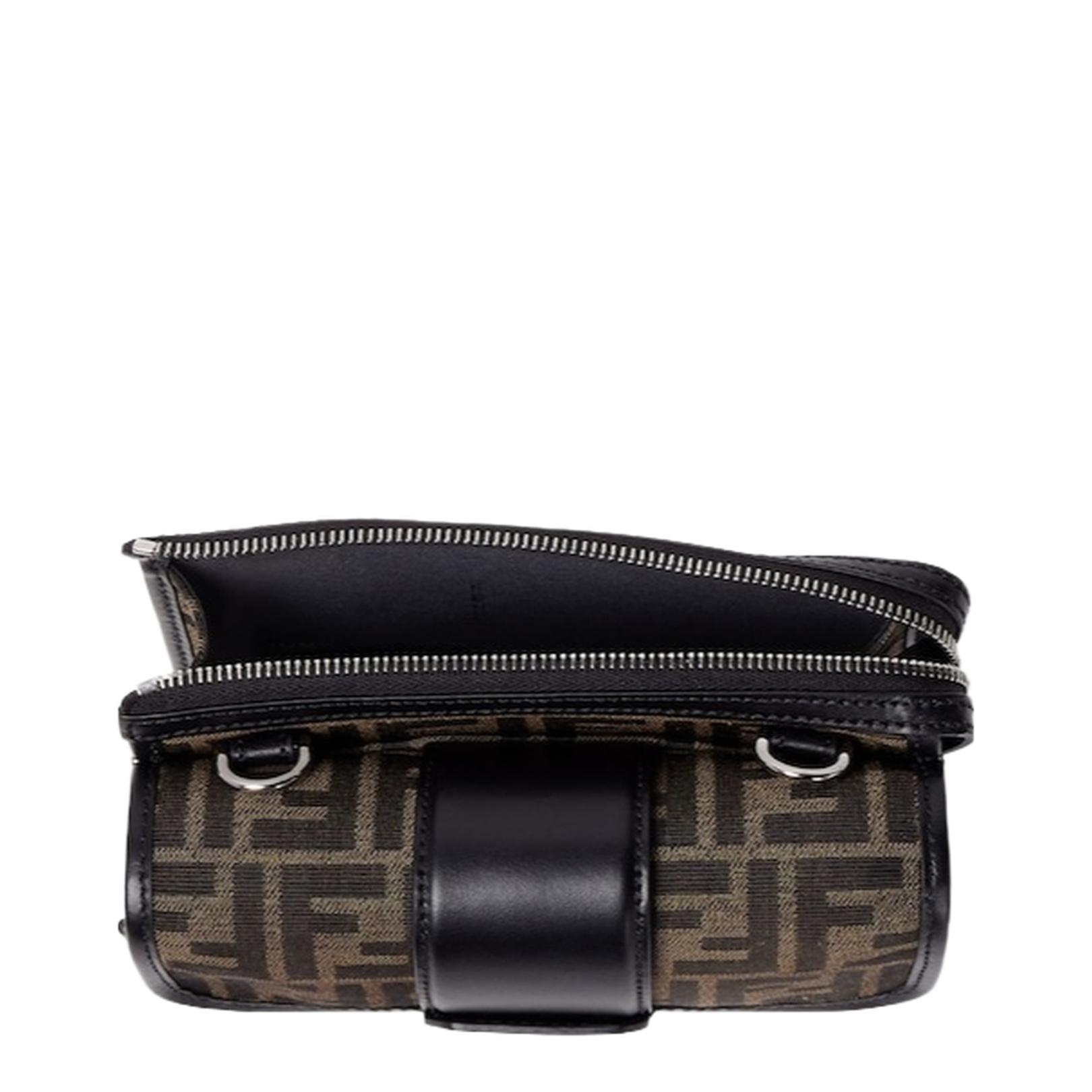 Baguette Canvas Crossbody Bags - Brown