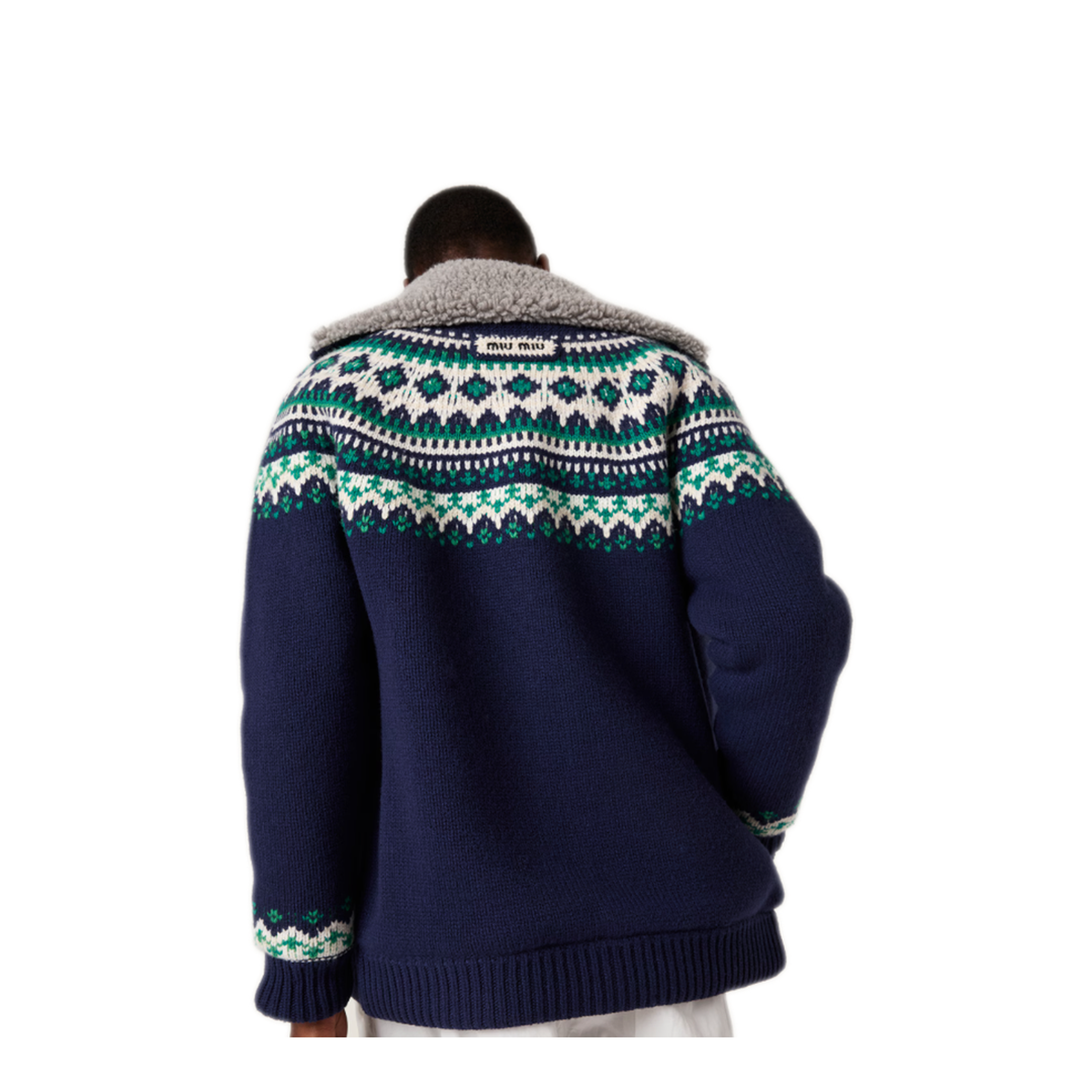 MAYFEYR - Miu Miu - Maglieria Wool Fairisle F.3 - MMJ154SOOO18SIF0124