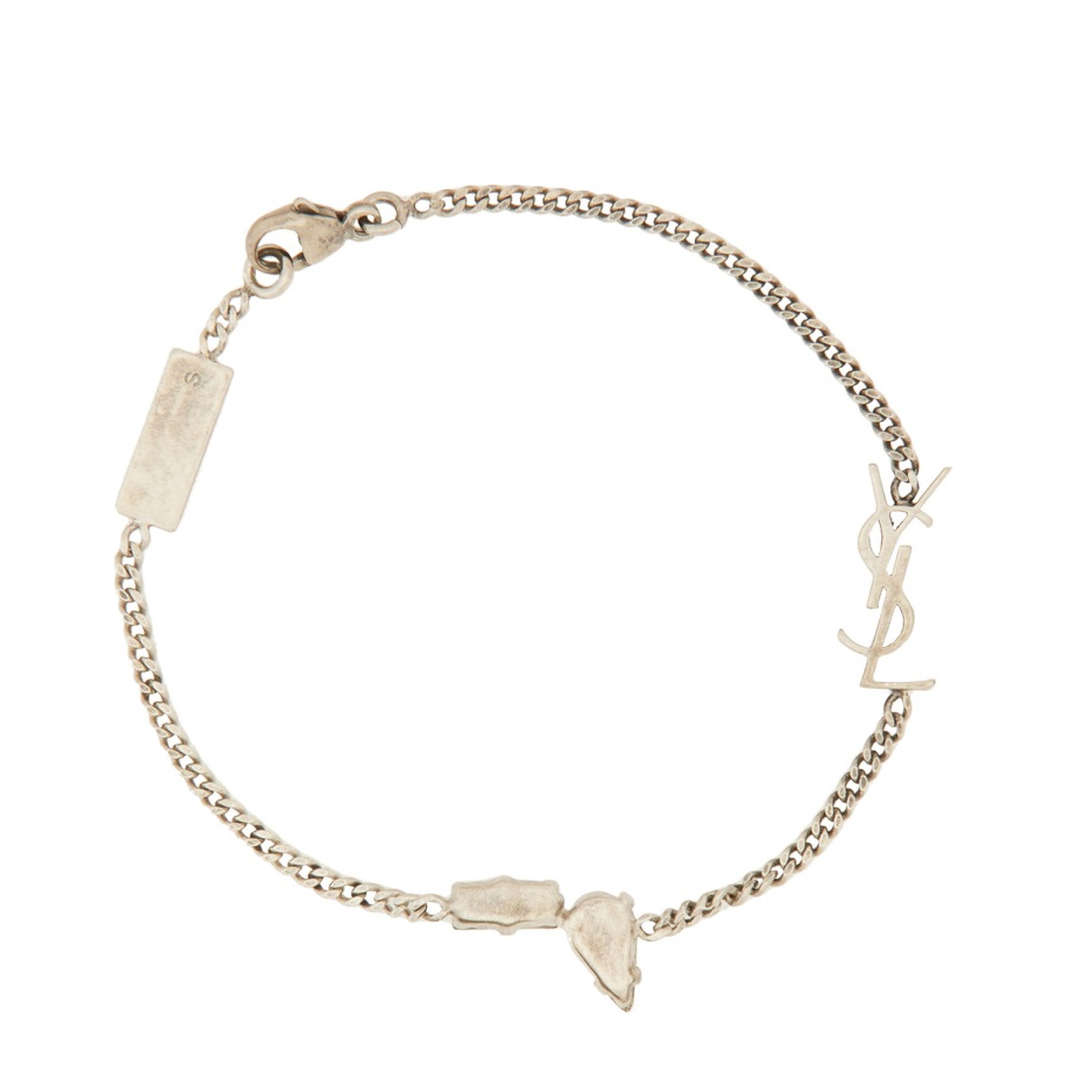 CASSANDRE Charm Bracelet in Metal and Rhinestone