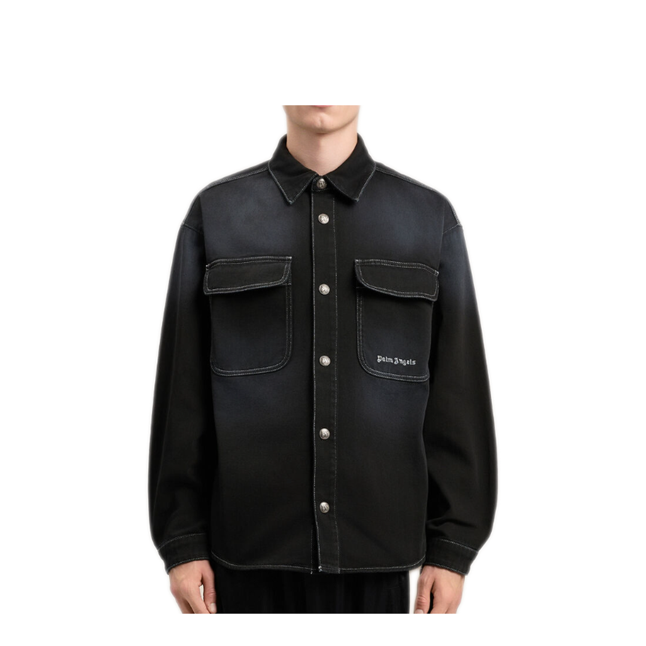 MAYFEYR - Palm Angels - Classic Logo Loose Dnm Shirt - PMYD024S26DEN0011003