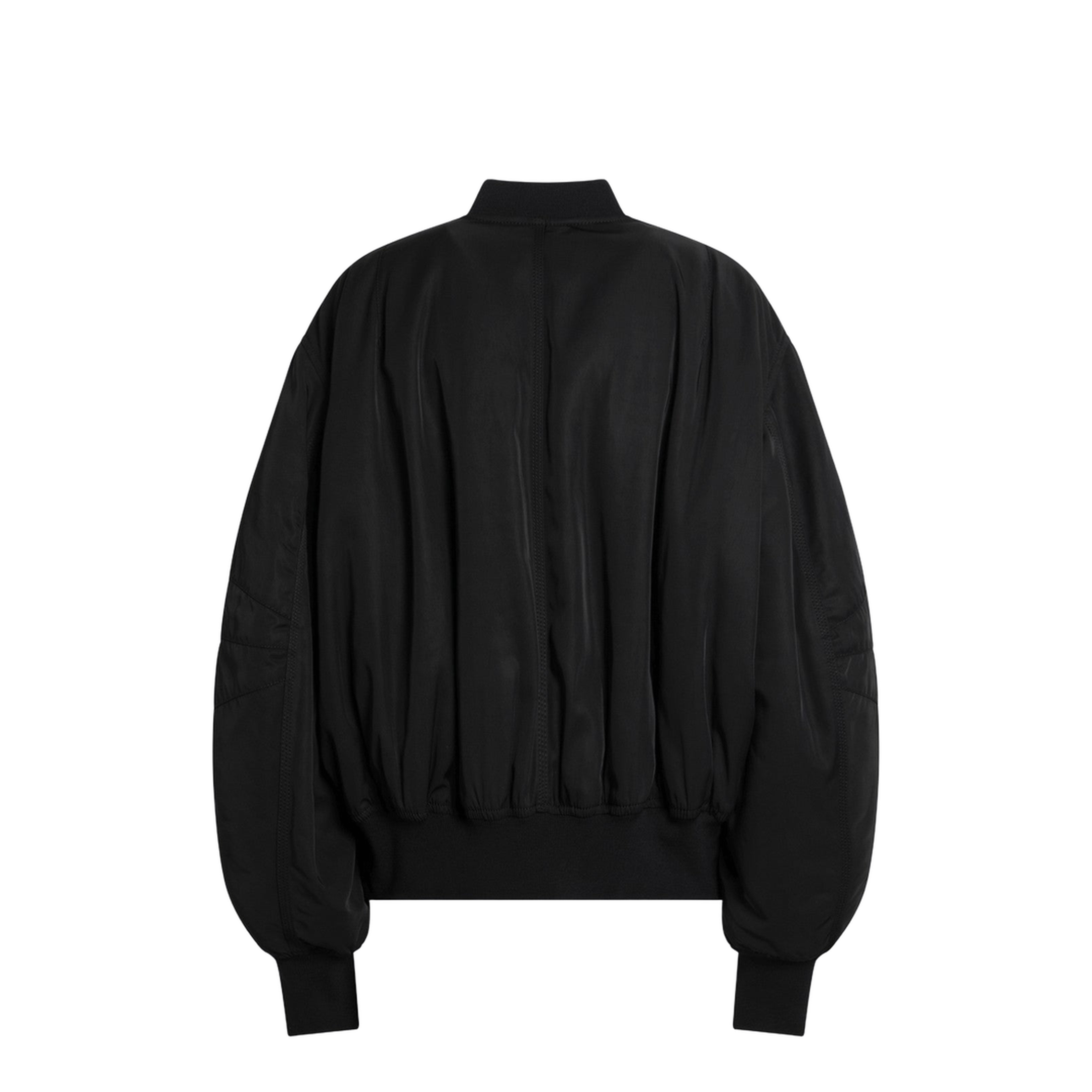 MAYFEYR - The Attico - Black Zip Bomber Jacket - 260WCB0007PLL001AA100