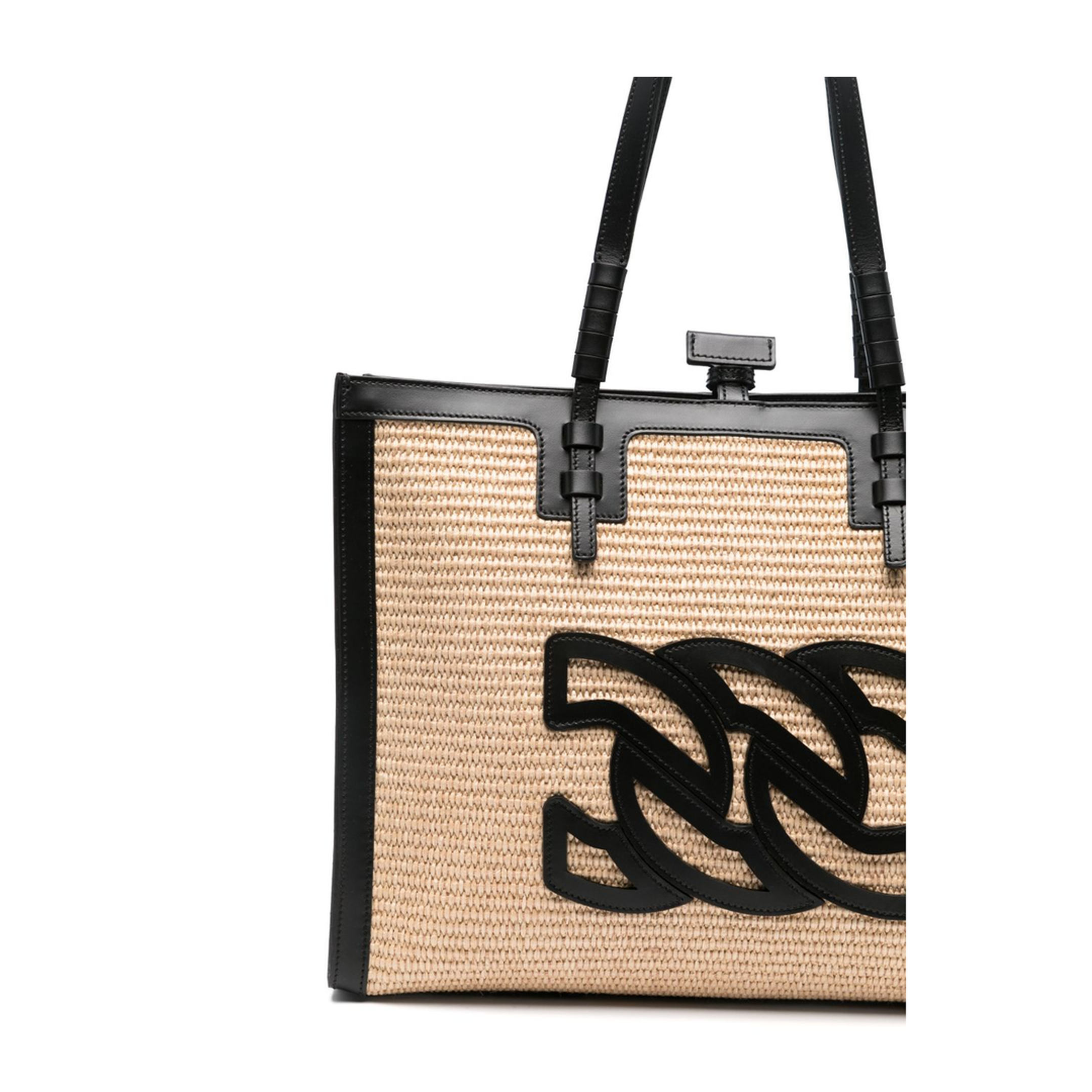 Beaurivage Braided Raffia Tote - Multicolor