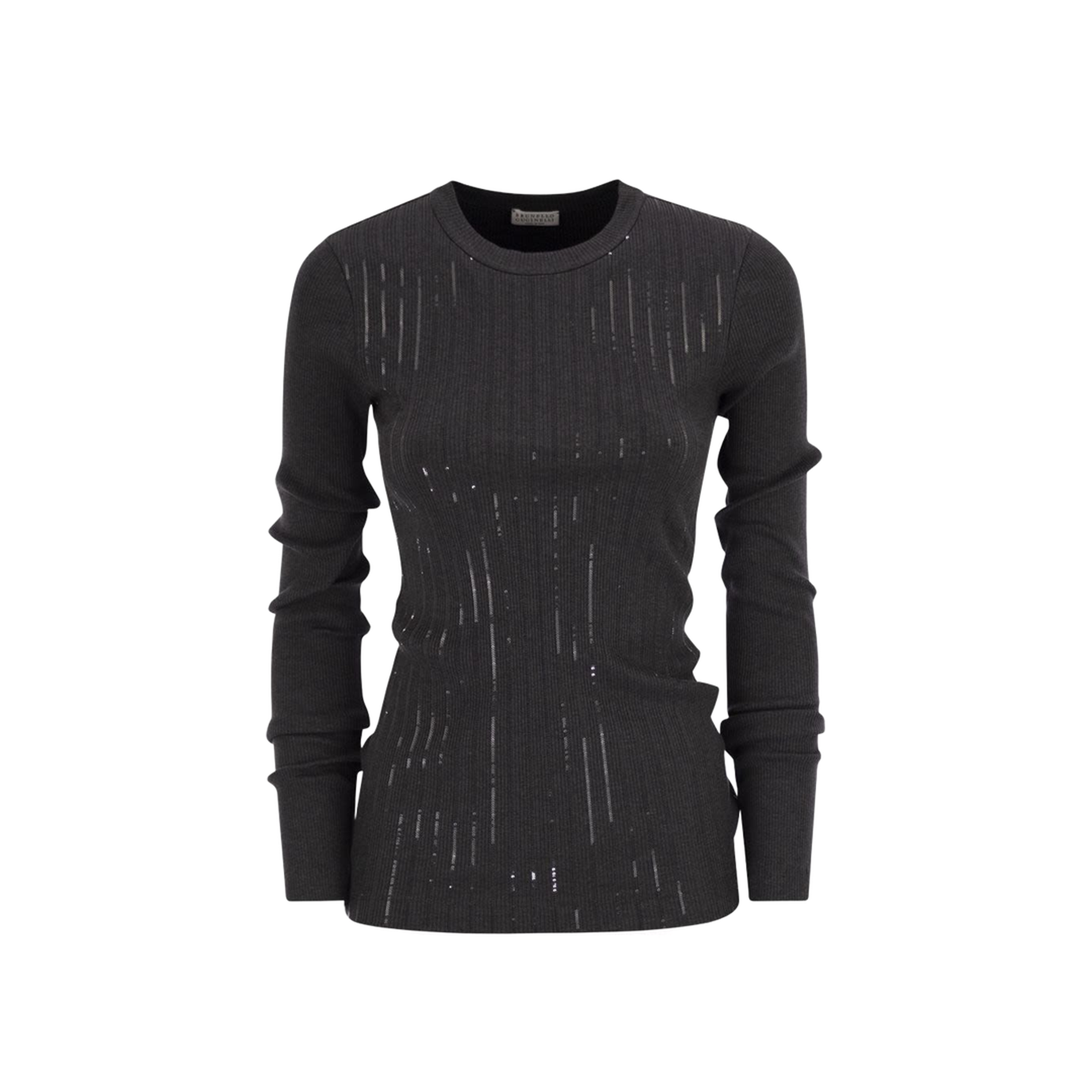 Cotton Jersey T-shirt With Dazzling