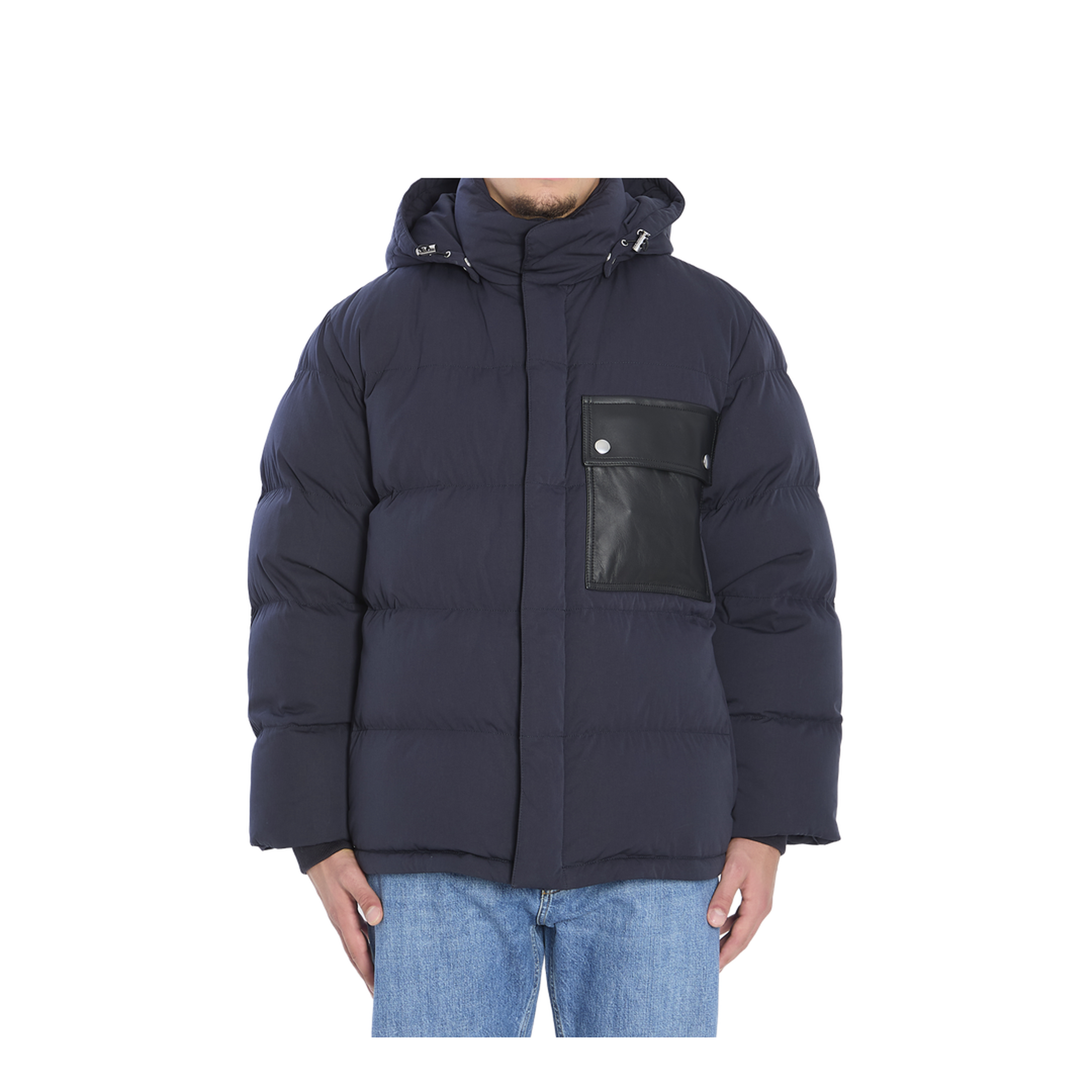 MAYFEYR - Bottega Veneta - Tech Cotton Puffer Jacket In Midnight Blue - 837046V5O604246