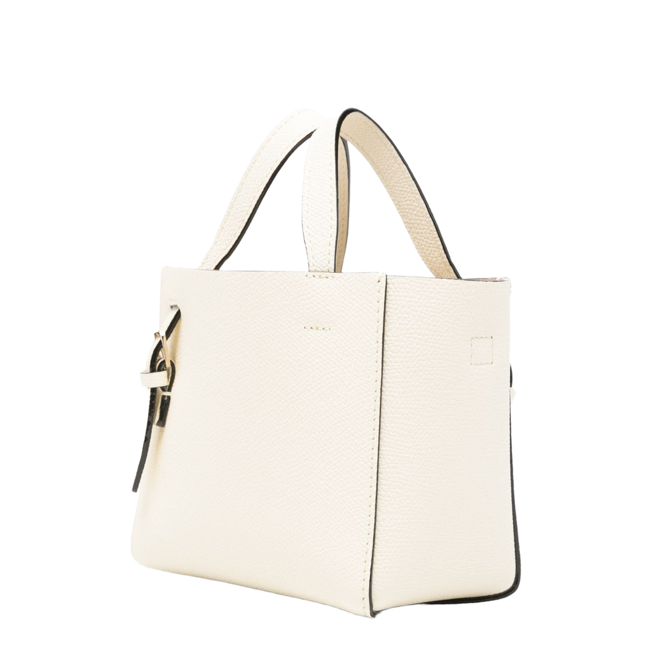 Soft Bucket Nano Bag Millepunte Calf Leather Bucket Bag - Pergamena White