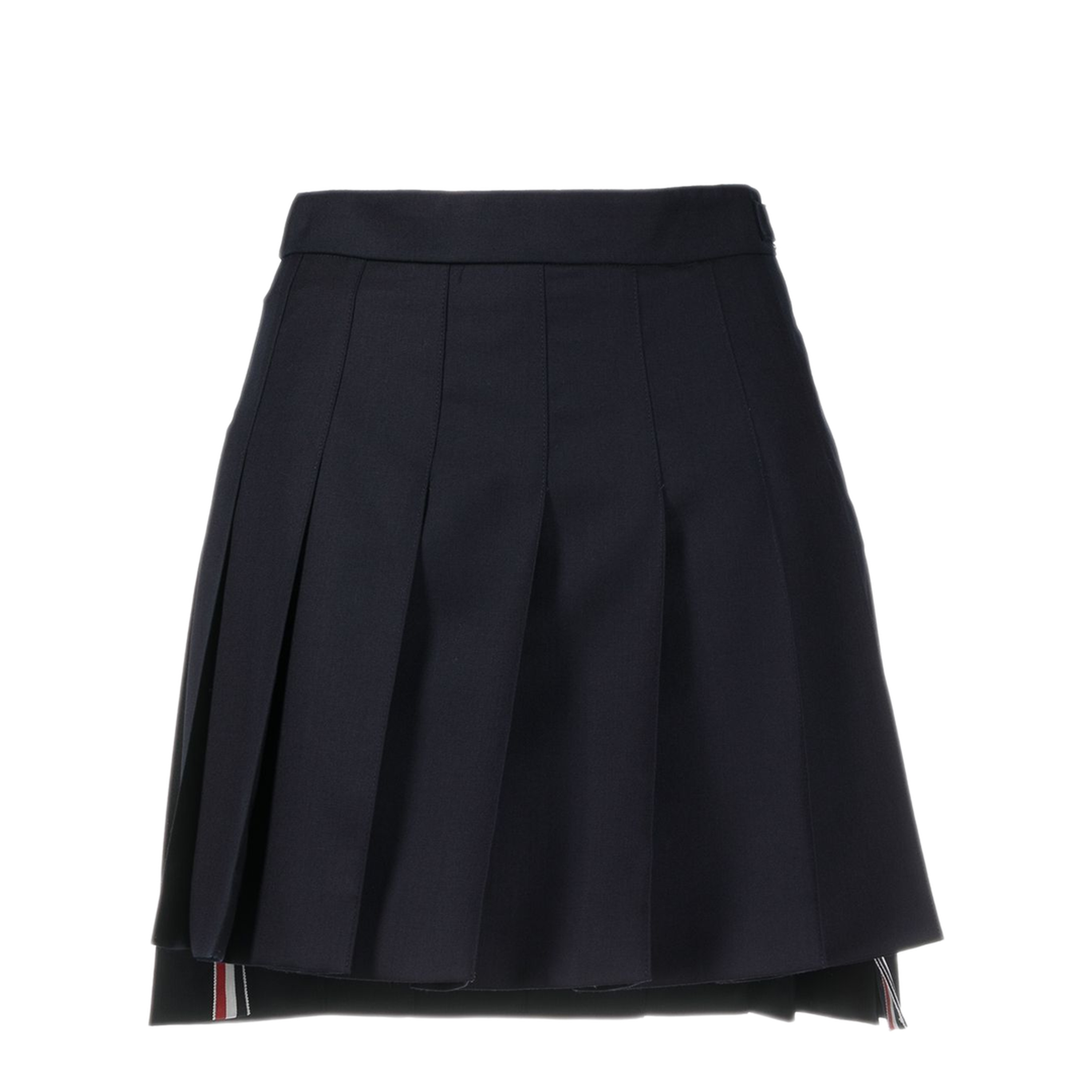 MAYFEYR - Thom Browne - Thigh Length Dropped Back Pleated Skirt In Super 120’S Twill - FGC402V00626415