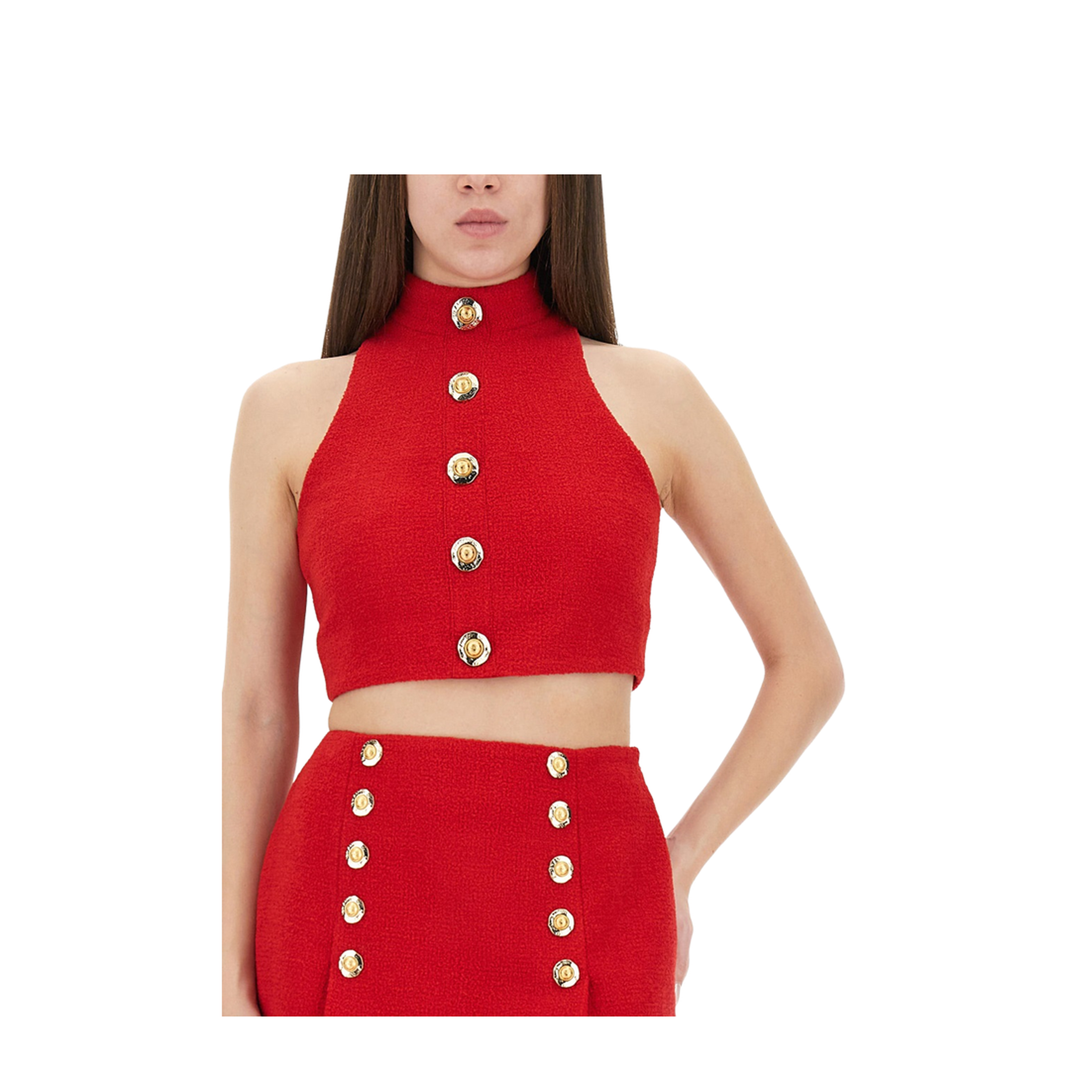 Red Virgin Wool Top