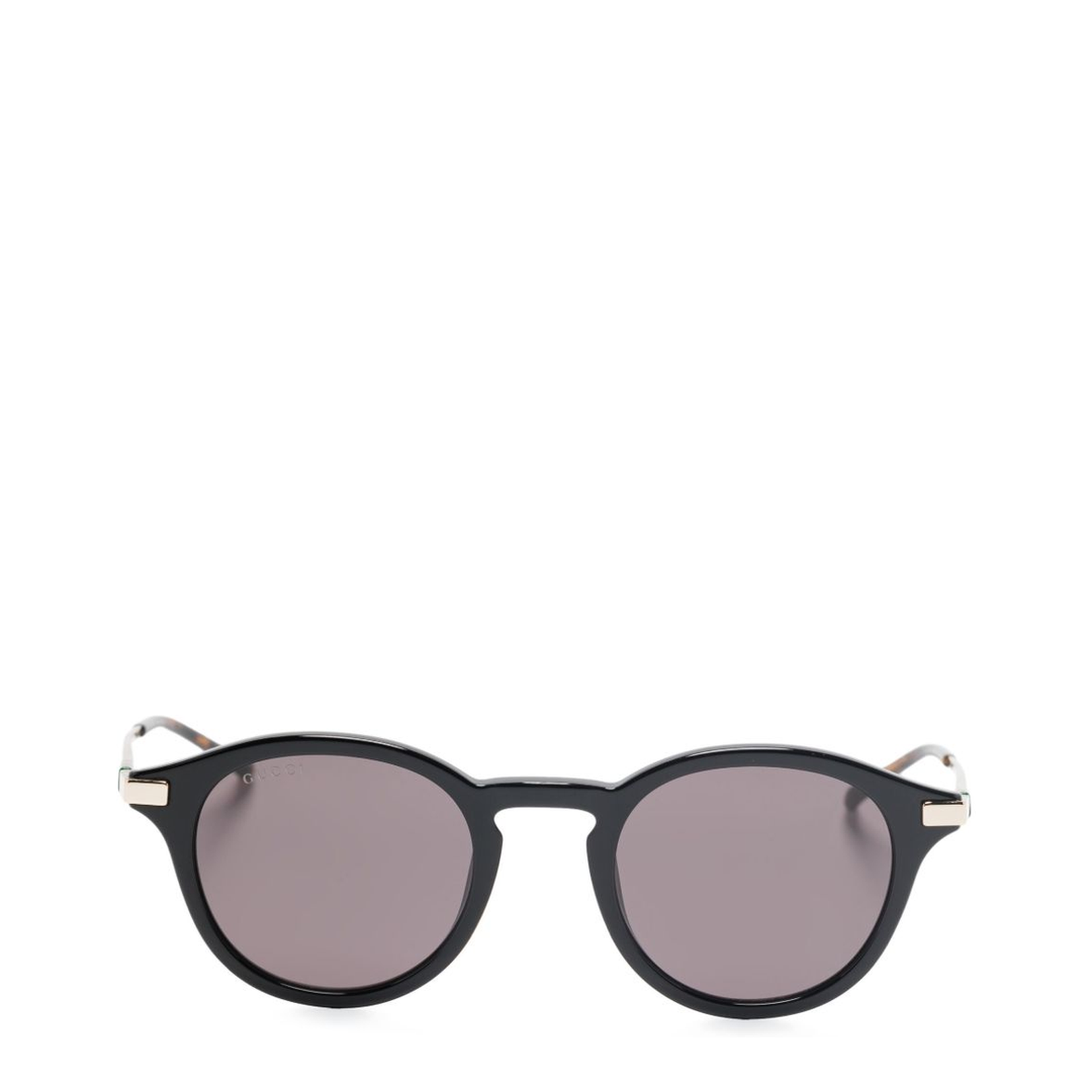 Round Frame Sunglasses in Black