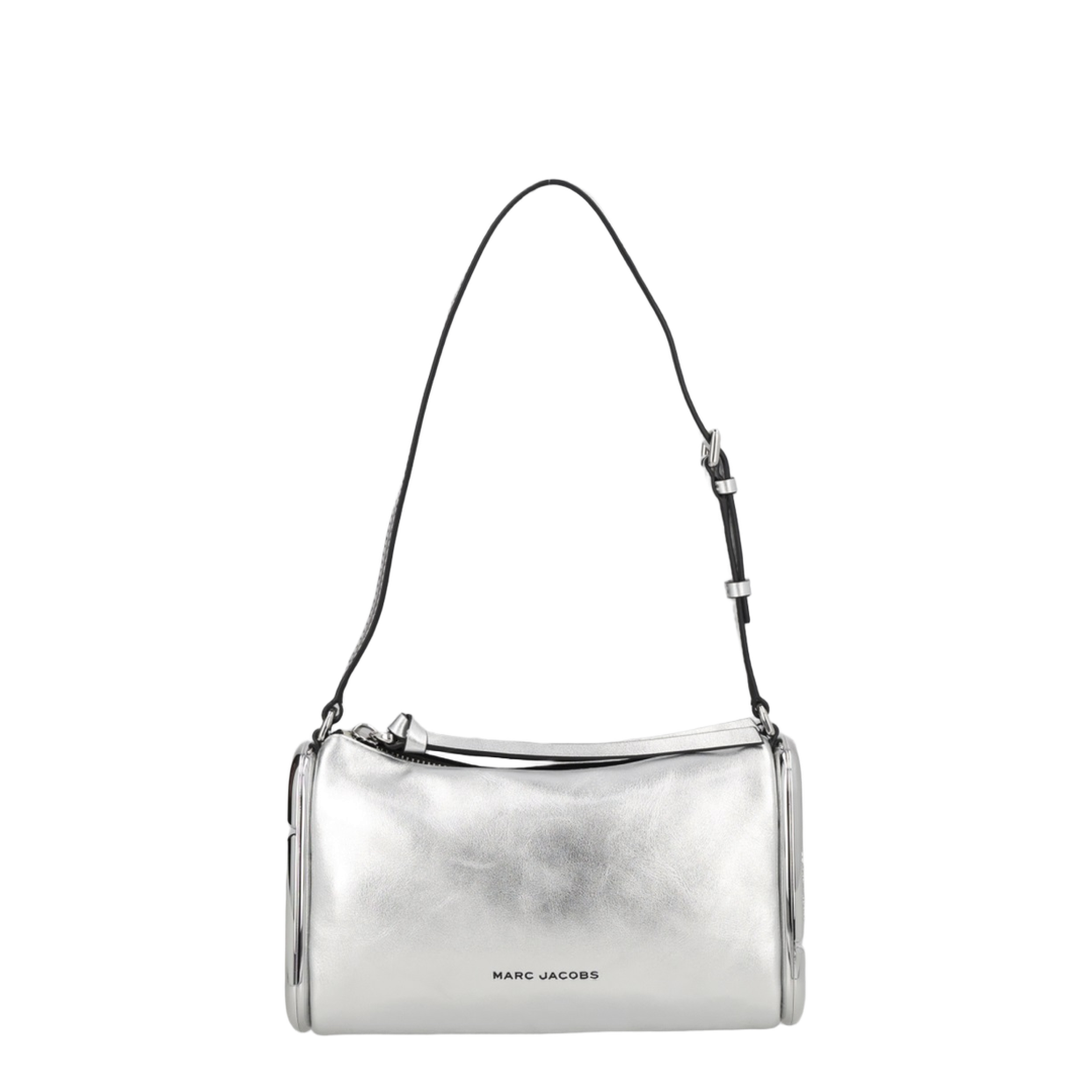 The Scene Small Metallic Leather Shoulder Bag - Silver