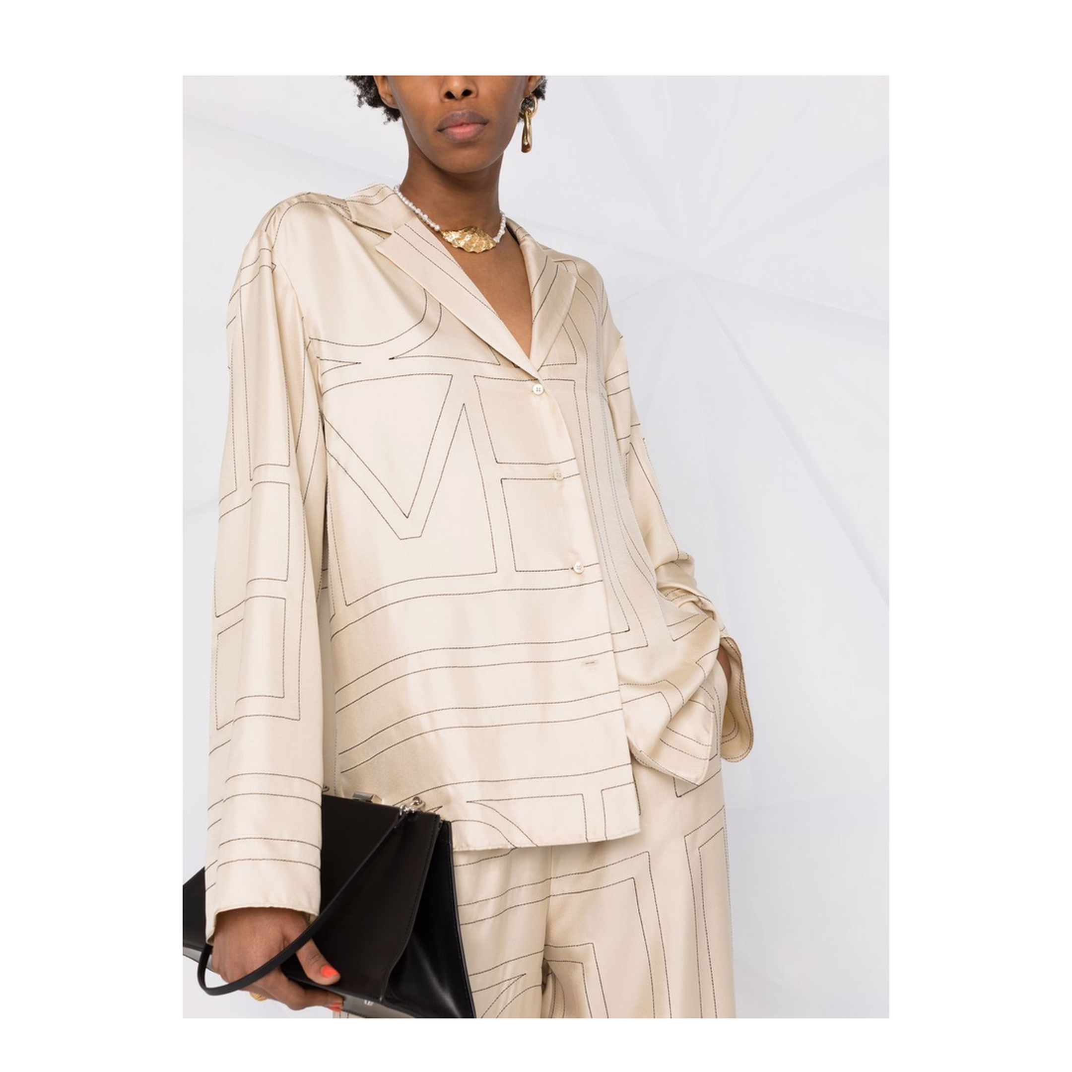 Beige Monogram Shirt