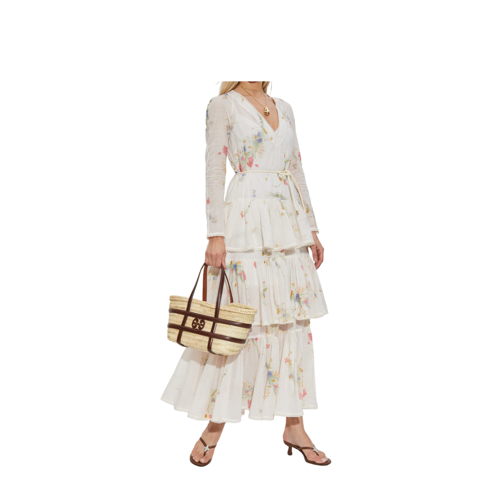 Lucky Maxi Dress In White