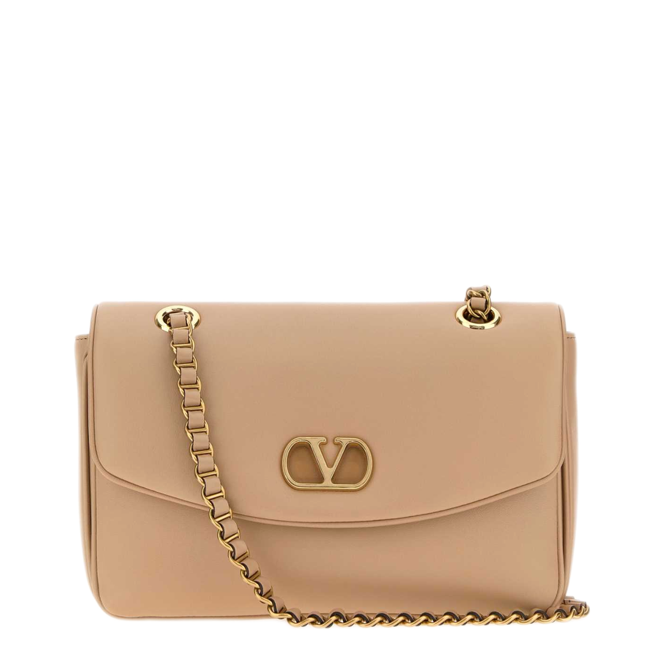 MAYFEYR - Valentino - Skin Pink Leather Djuna Shoulder Bag - 9W2B0T57AIRWRP