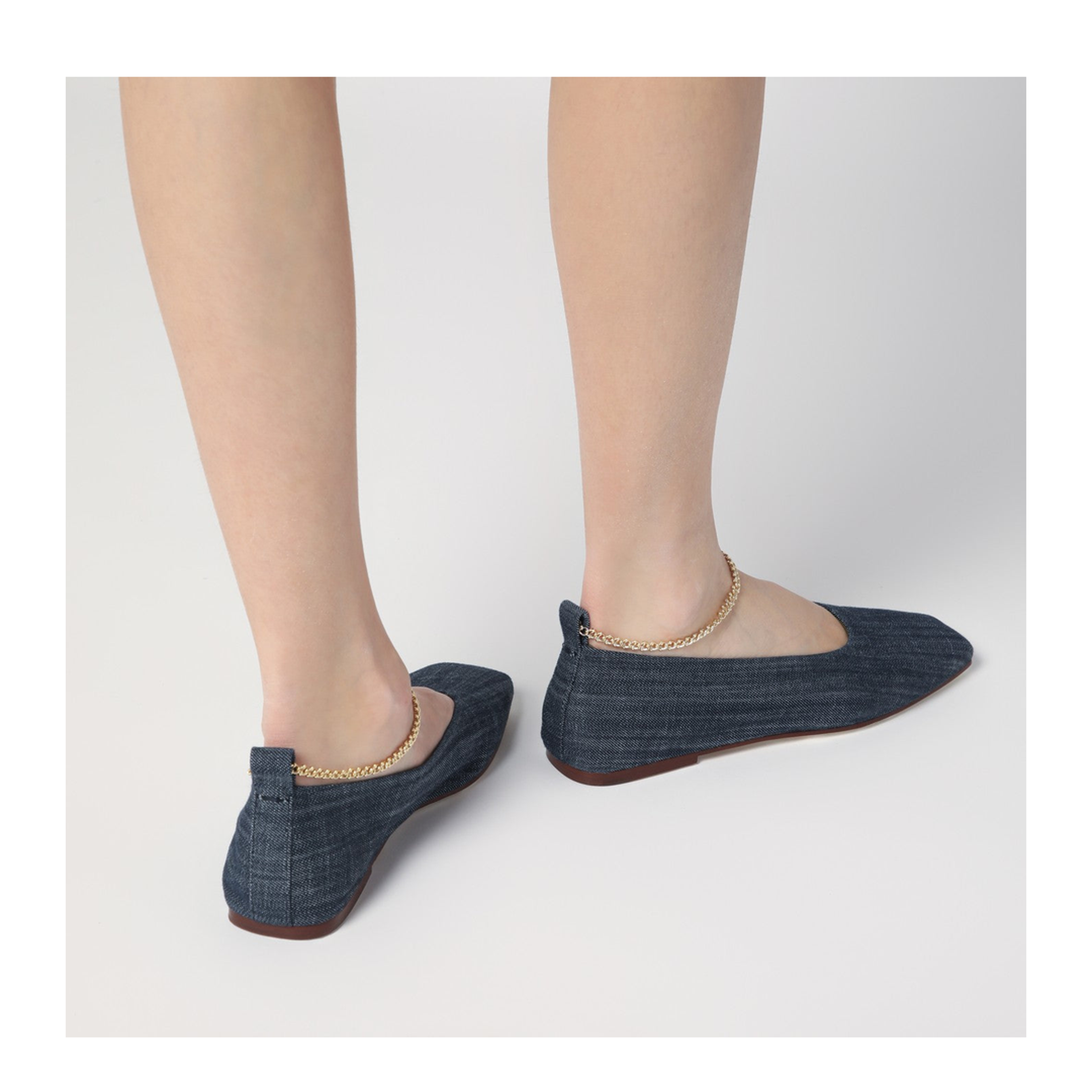 MAYFEYR - Maria Luca - Navy Blue Denim Augusta Ballerina - DL35020D19040731