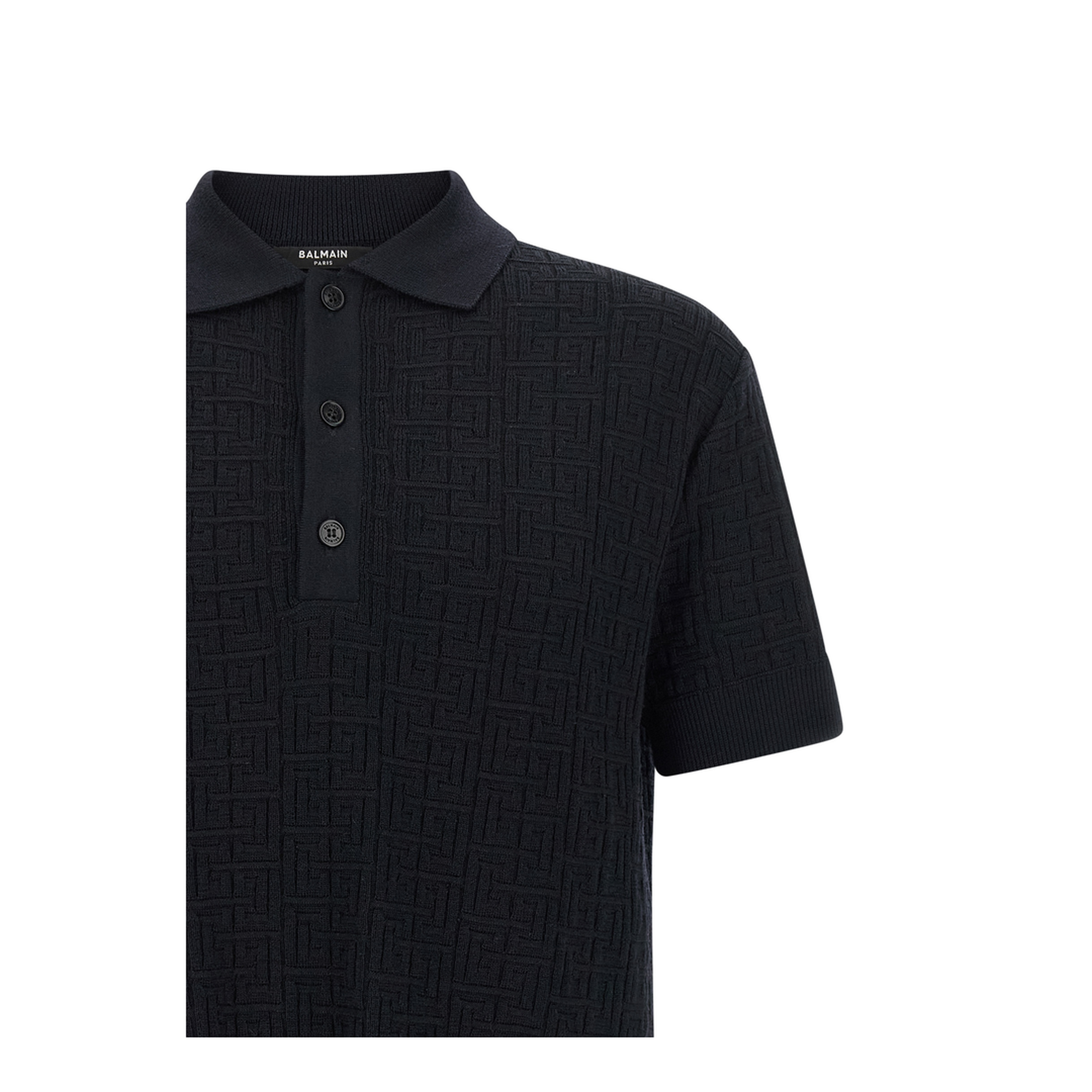 Monogram Knit Polo Shirt