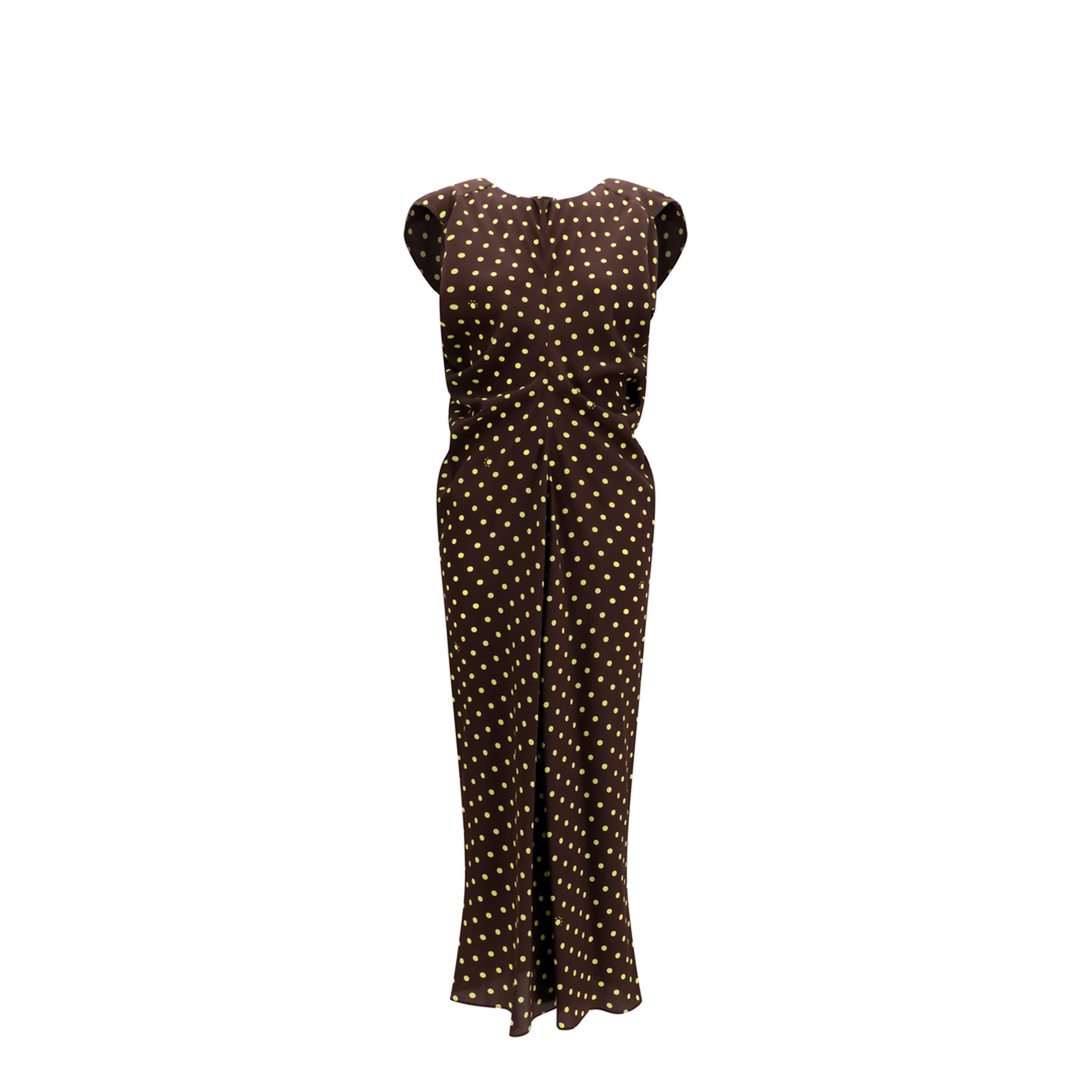 MAYFEYR - Marni - Printed Polka Dot Crepe Dress - ABMA1596A0UTSG59