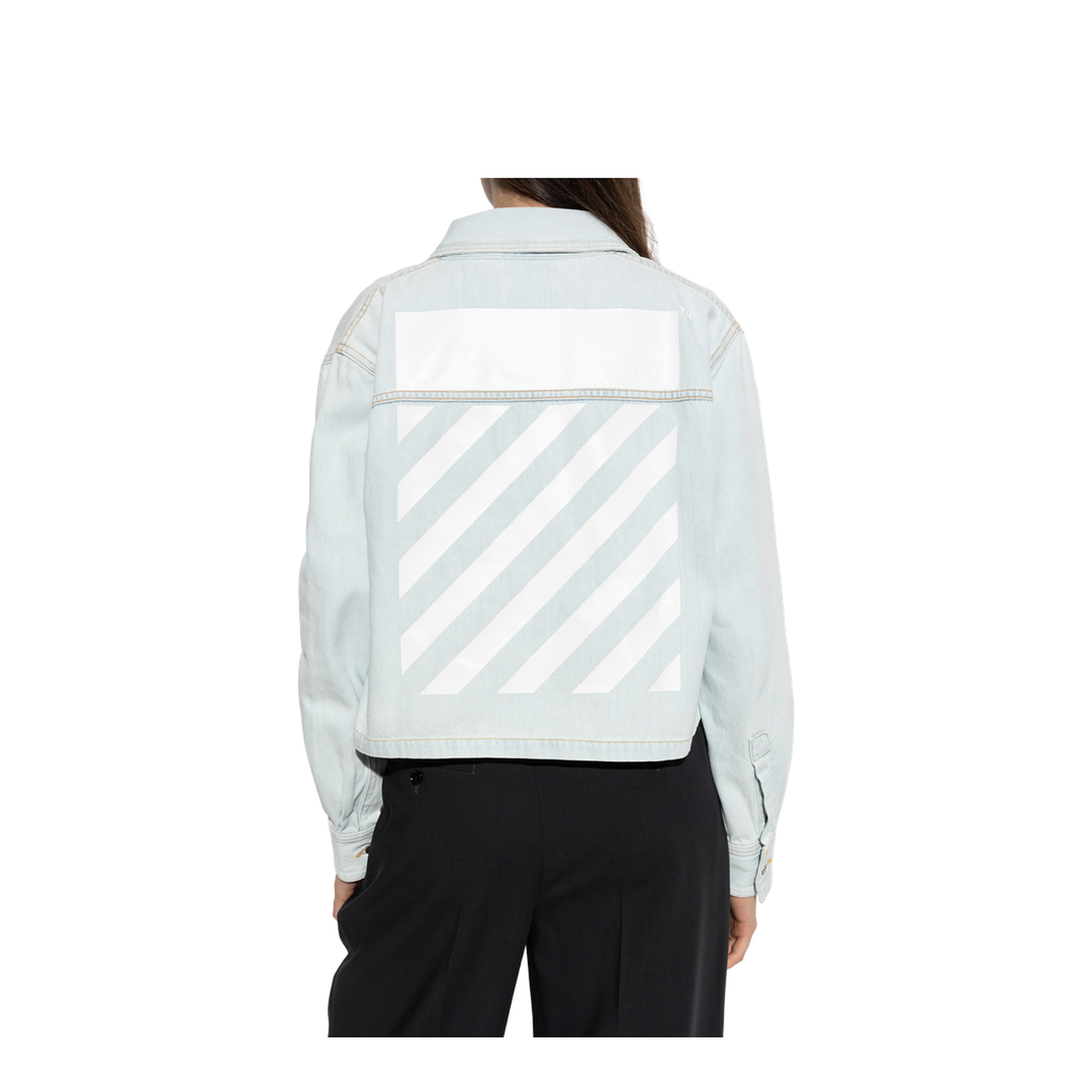 Long Sleeve Denim Shirt Light Blue