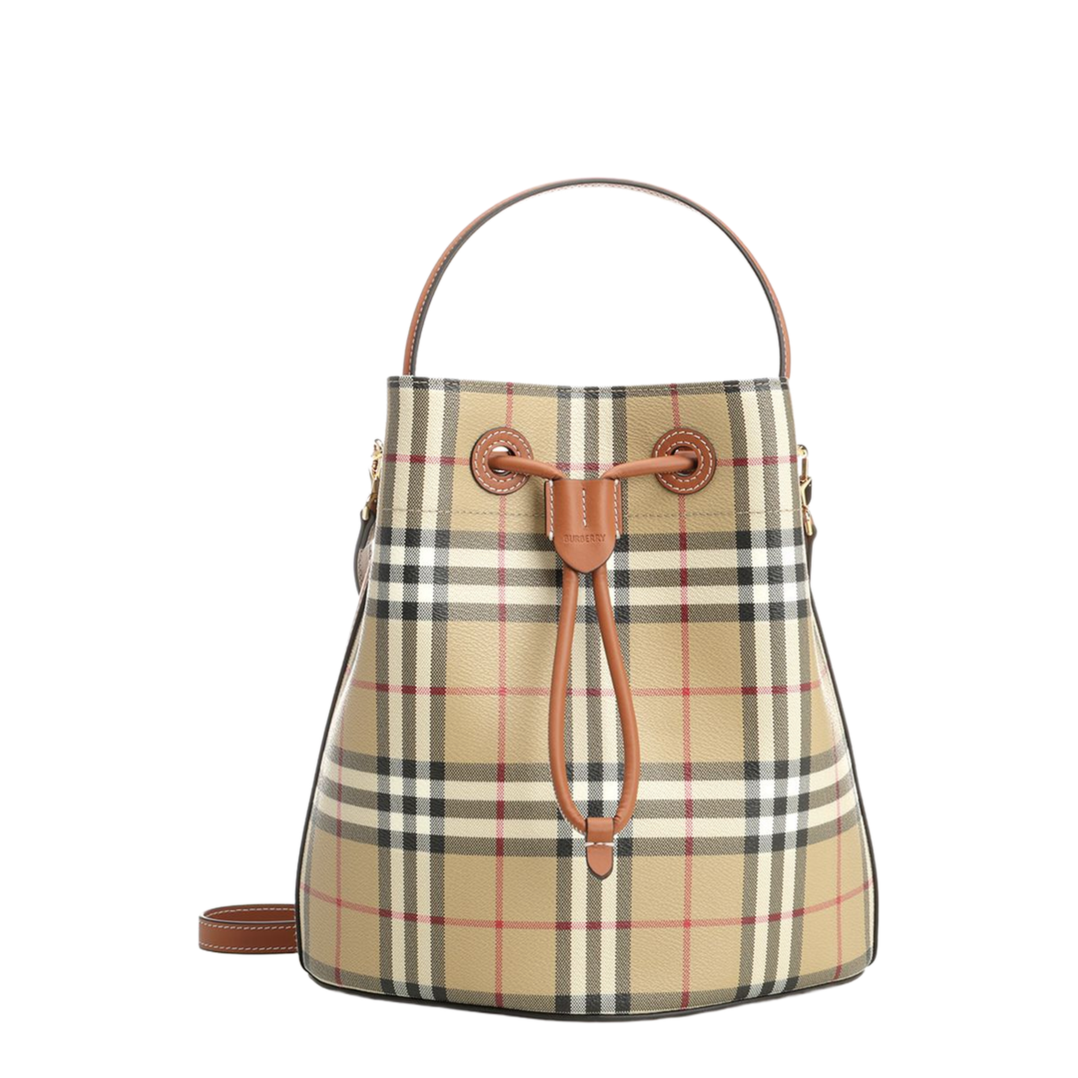 Printed Canvas Bucket Bag