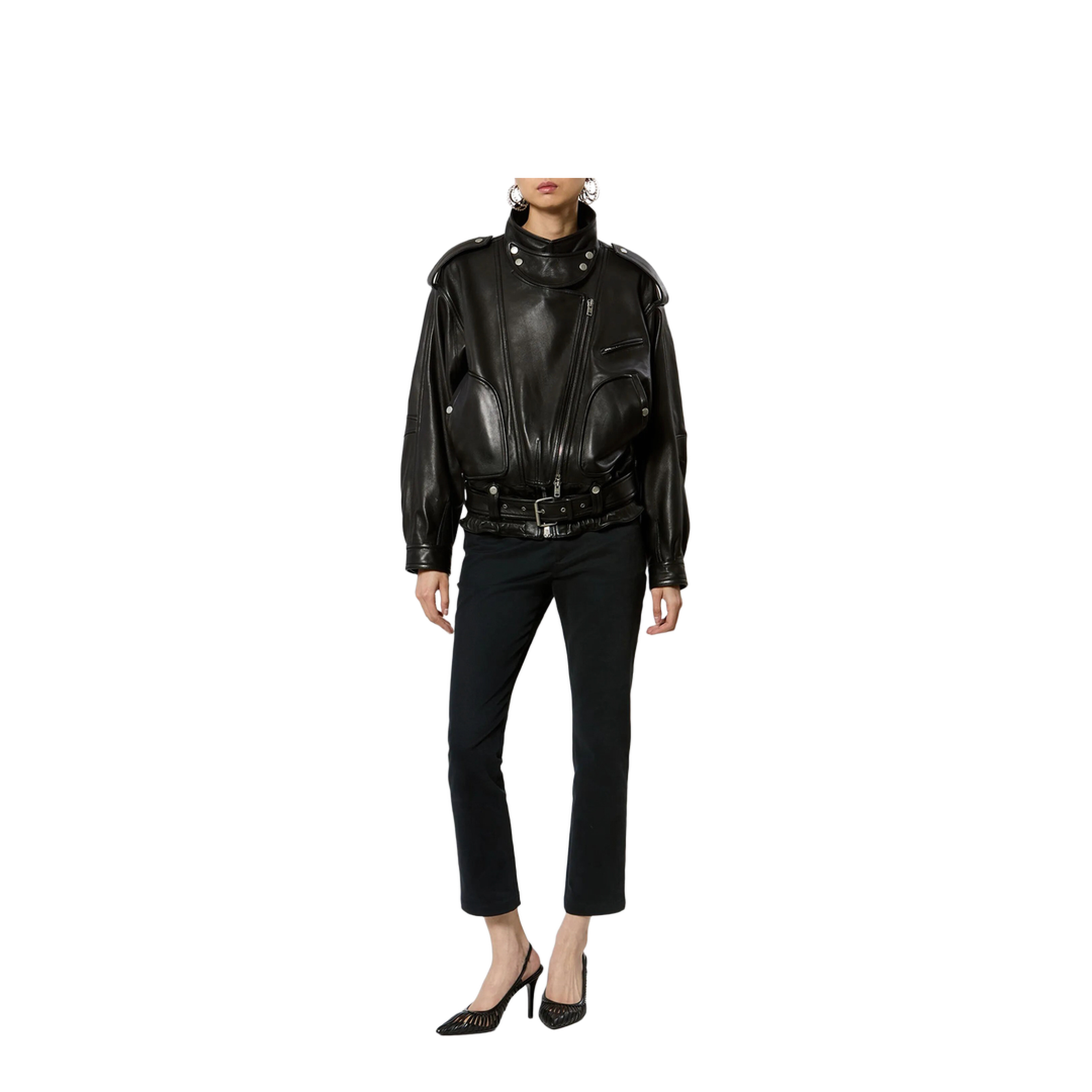 MAYFEYR - Isabel Marant - Farza Leather Jacket - VE0744FAD3B04I